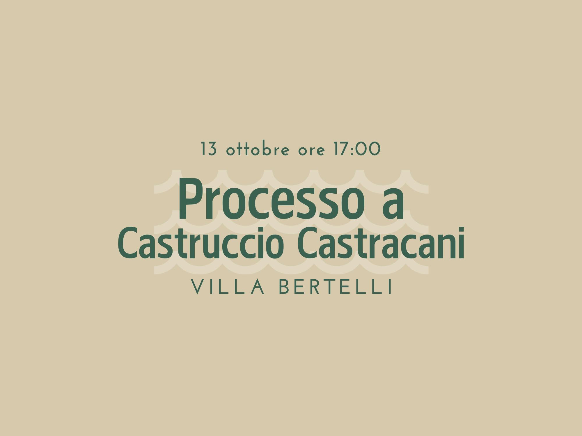 Copertina Processo a Castruccio