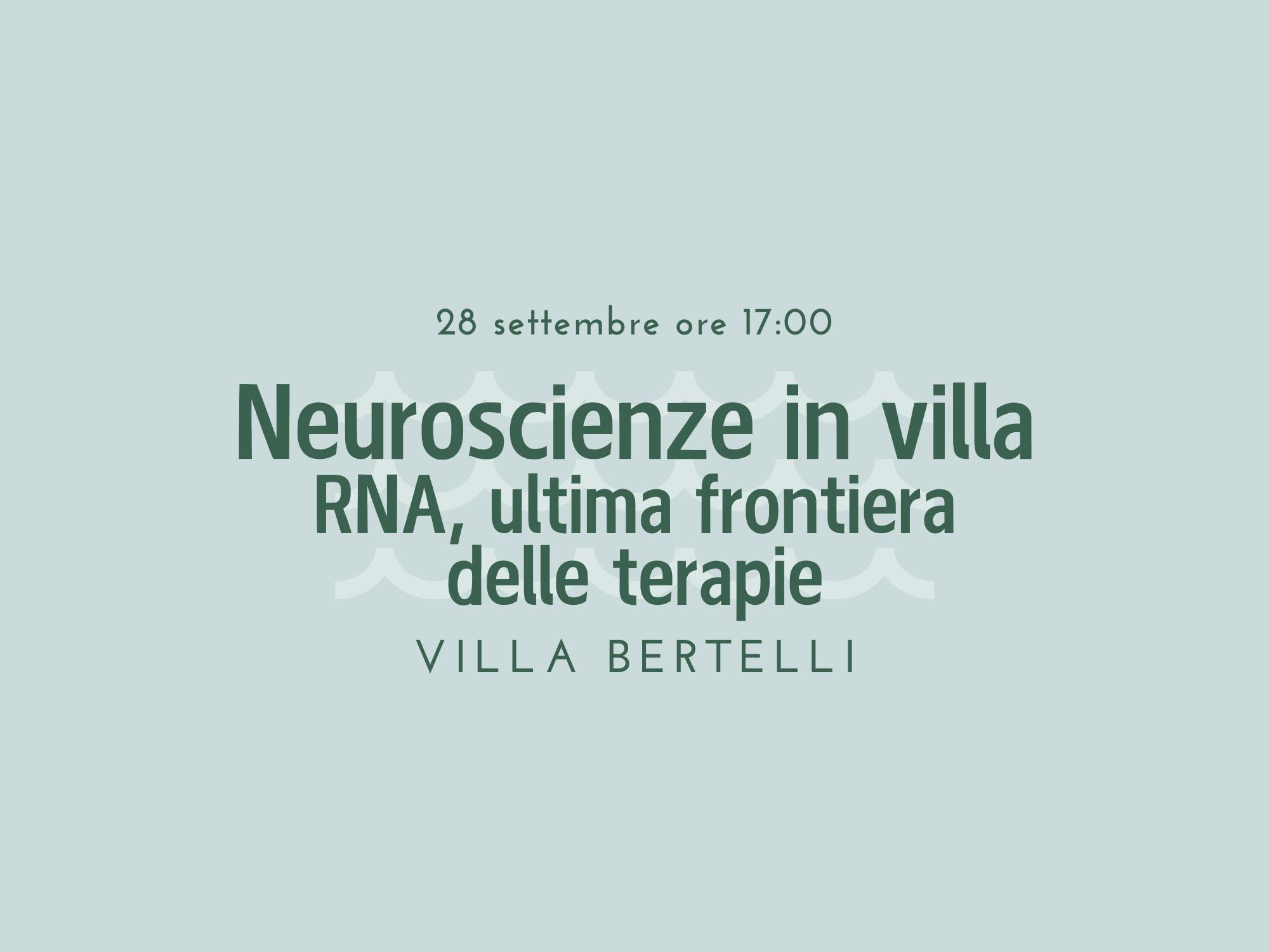 Copertina Neuroscienze in villa 1
