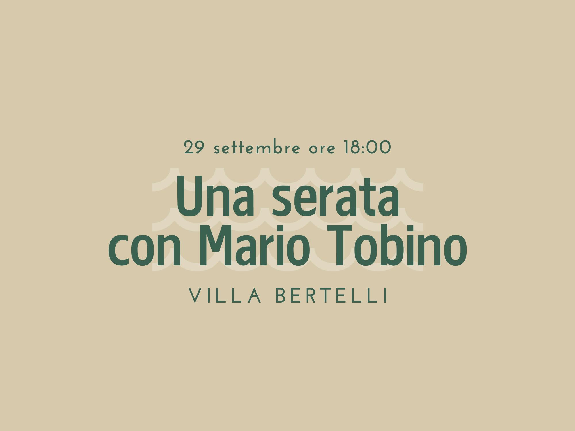 Copertina Una serata con Mario Tobino