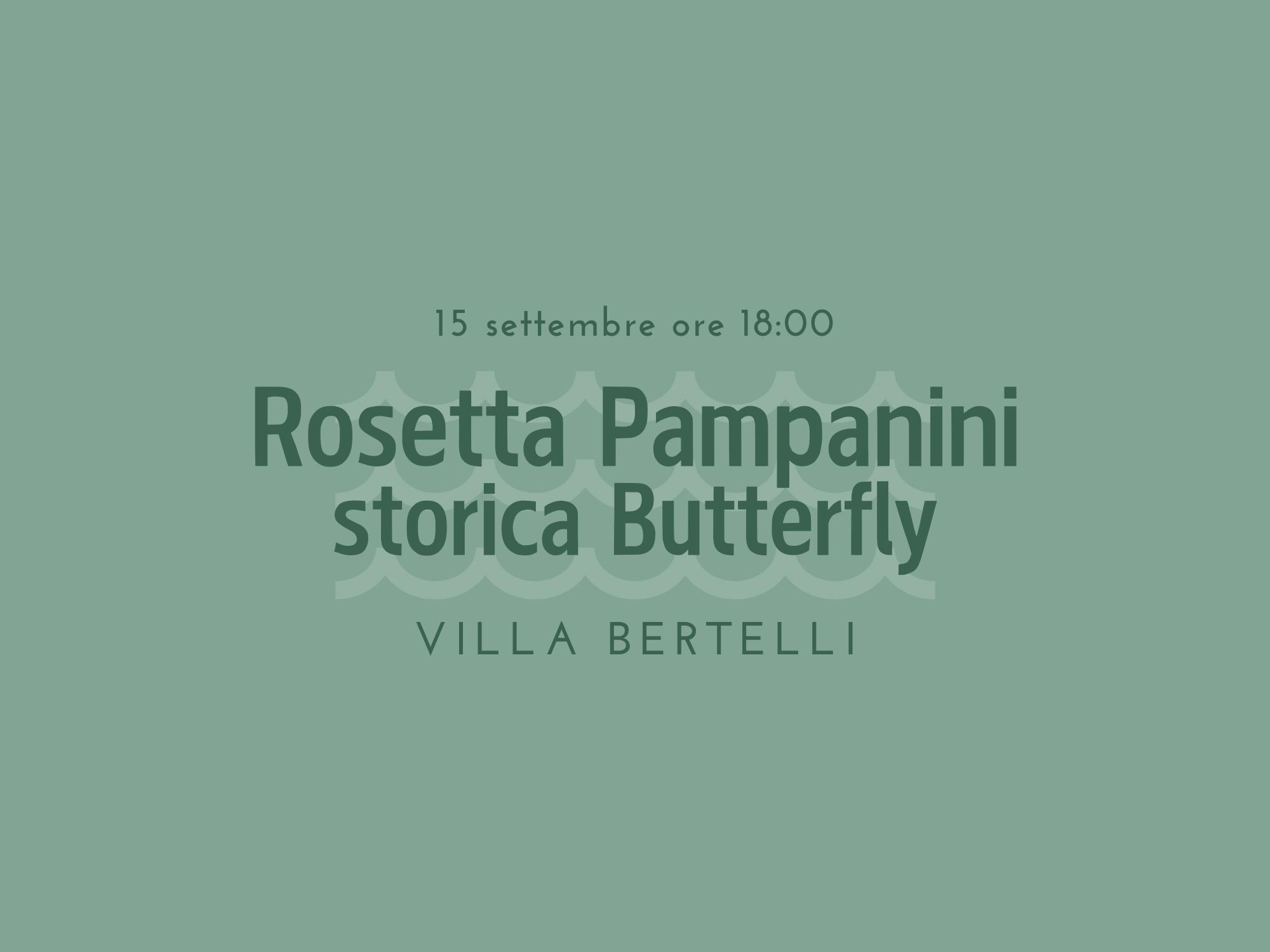 Copertina Rosetta Pampanini storica Butterfly