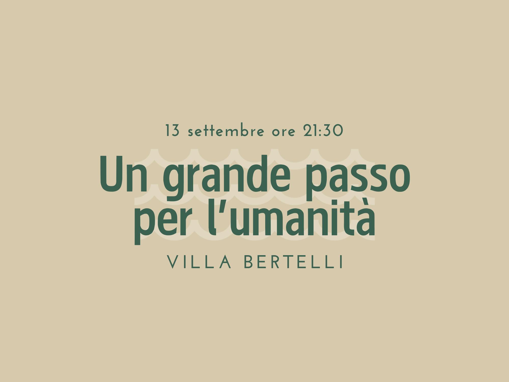 Copertina Un grande passo per l'umanità