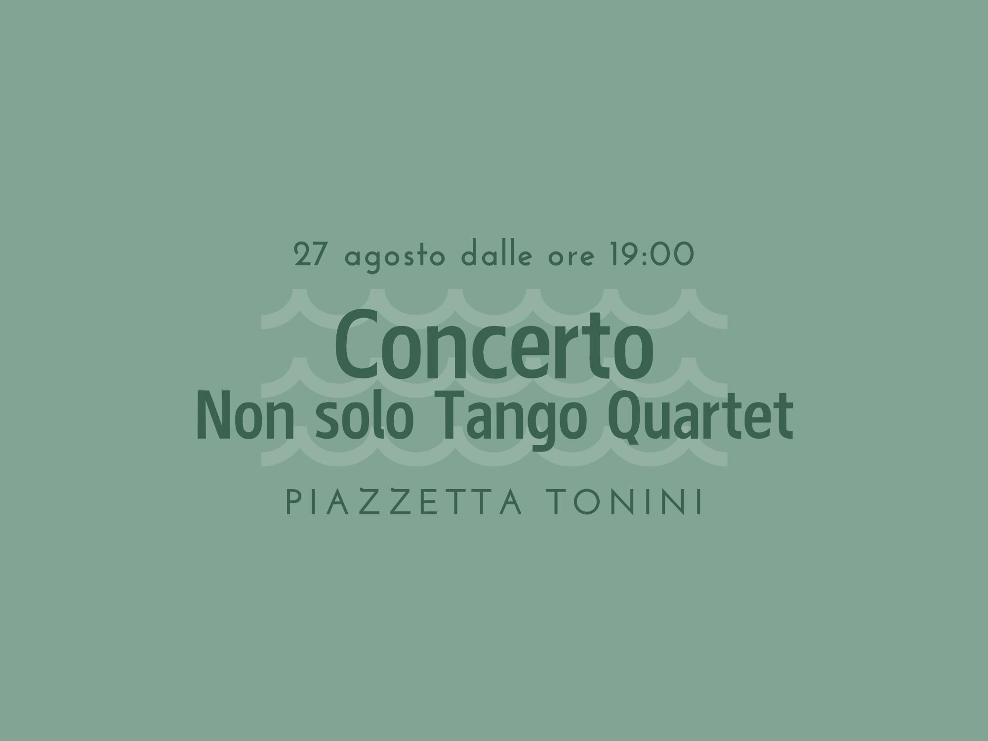 Copertina Concerto Non solo Tango Quartet