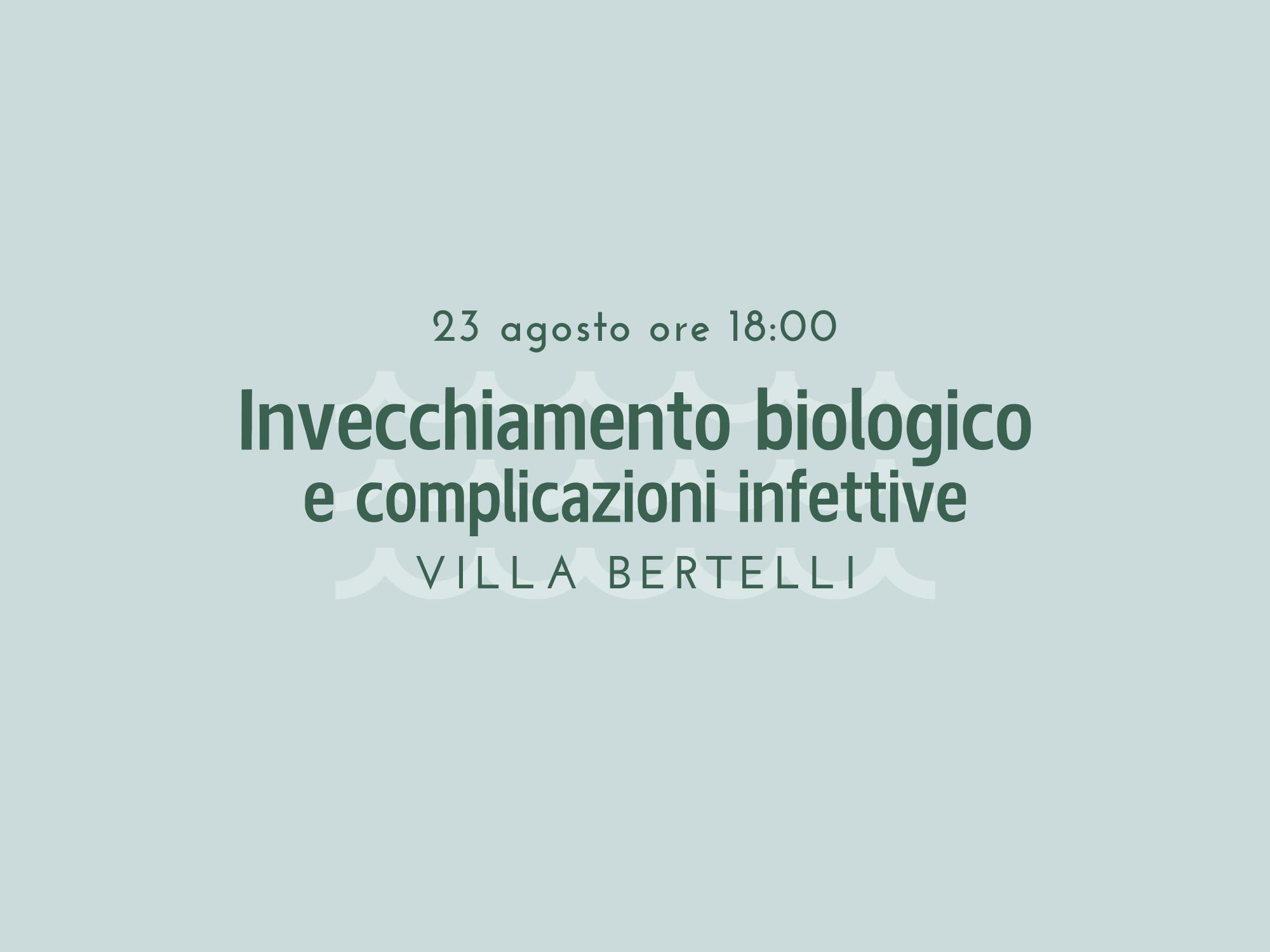 Copertina Invecchiamento biologico e complicazioni infettive
