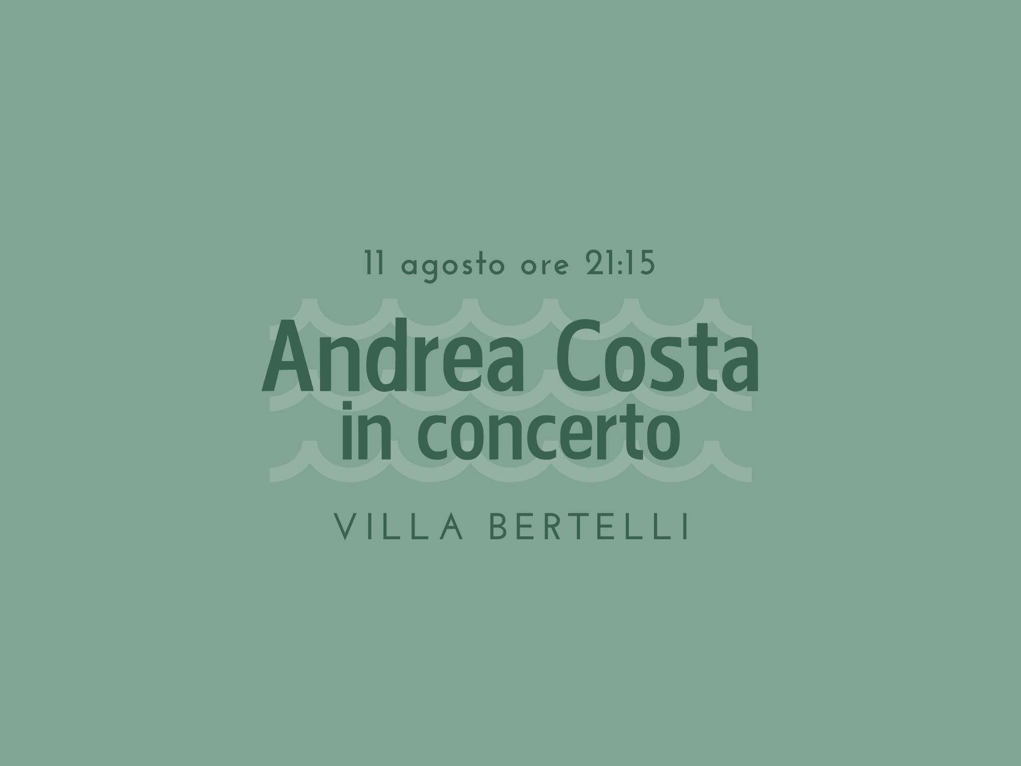 Copertina Andrea Costa in concerto