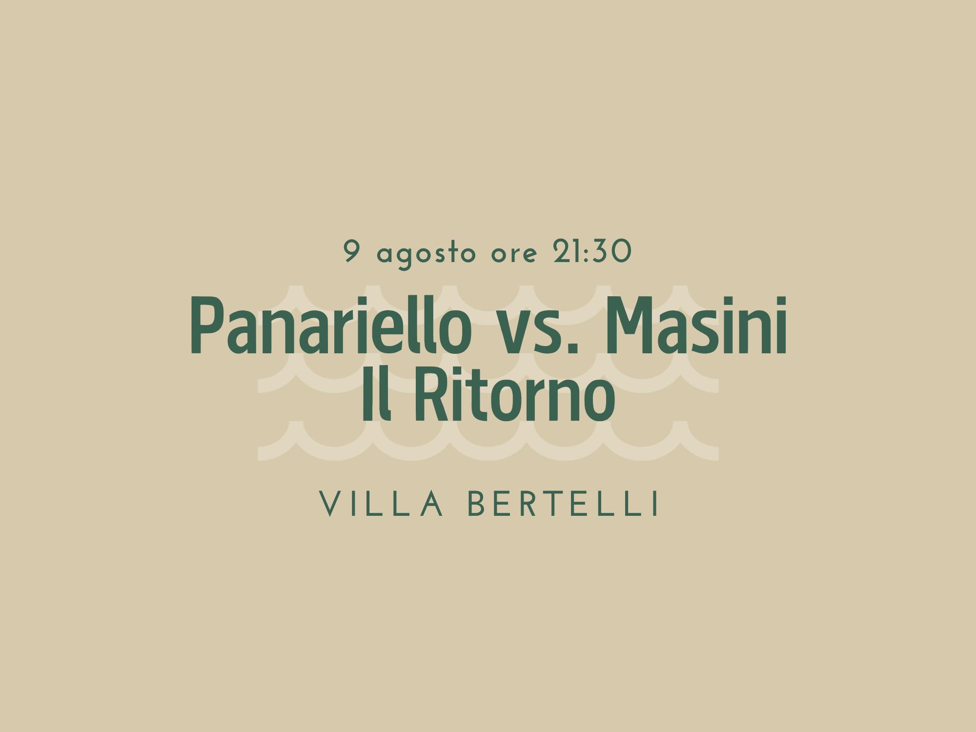 Copertina Panariello vs. Masini