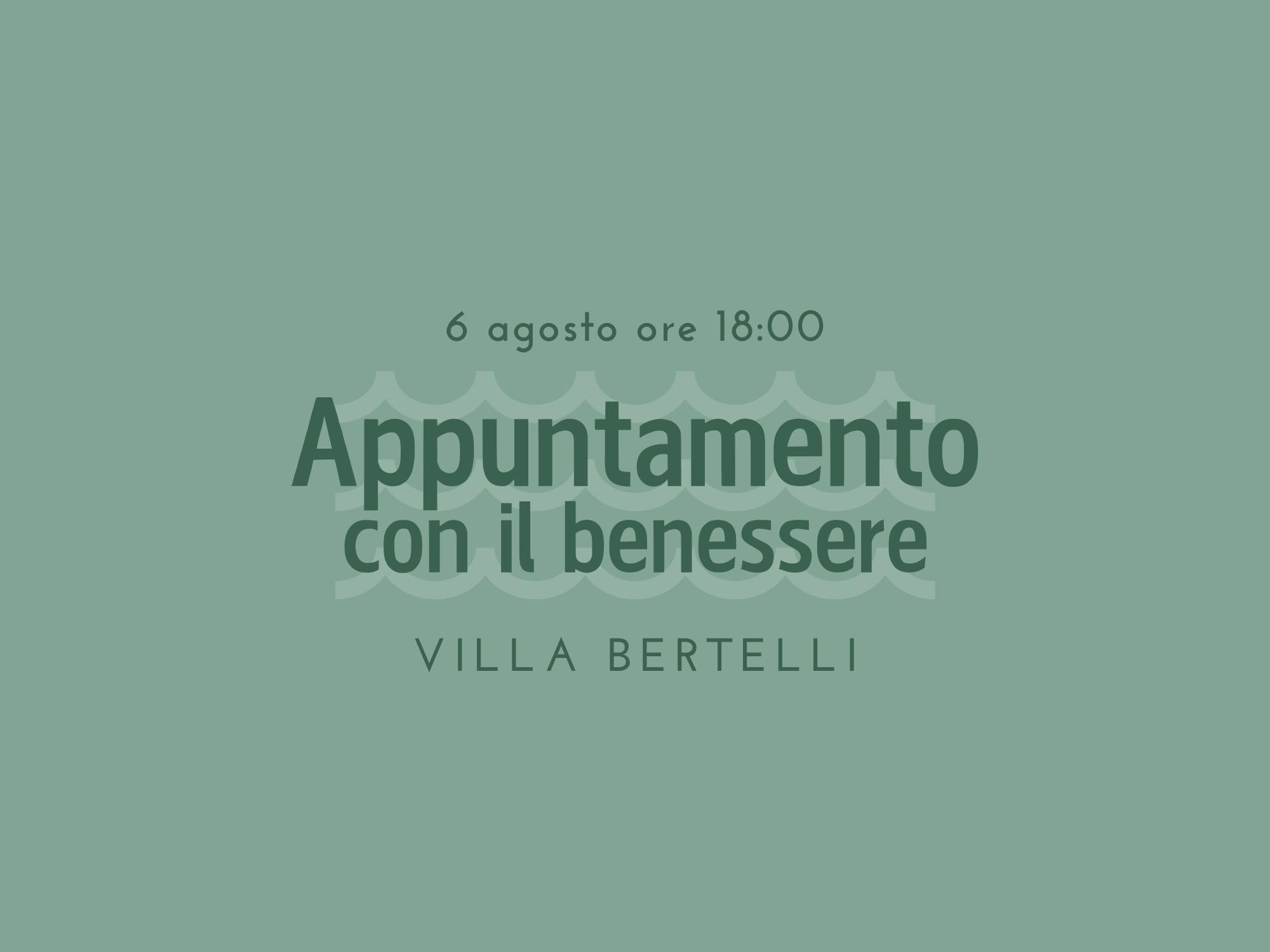 Copertina Appuntamento con il benessere
