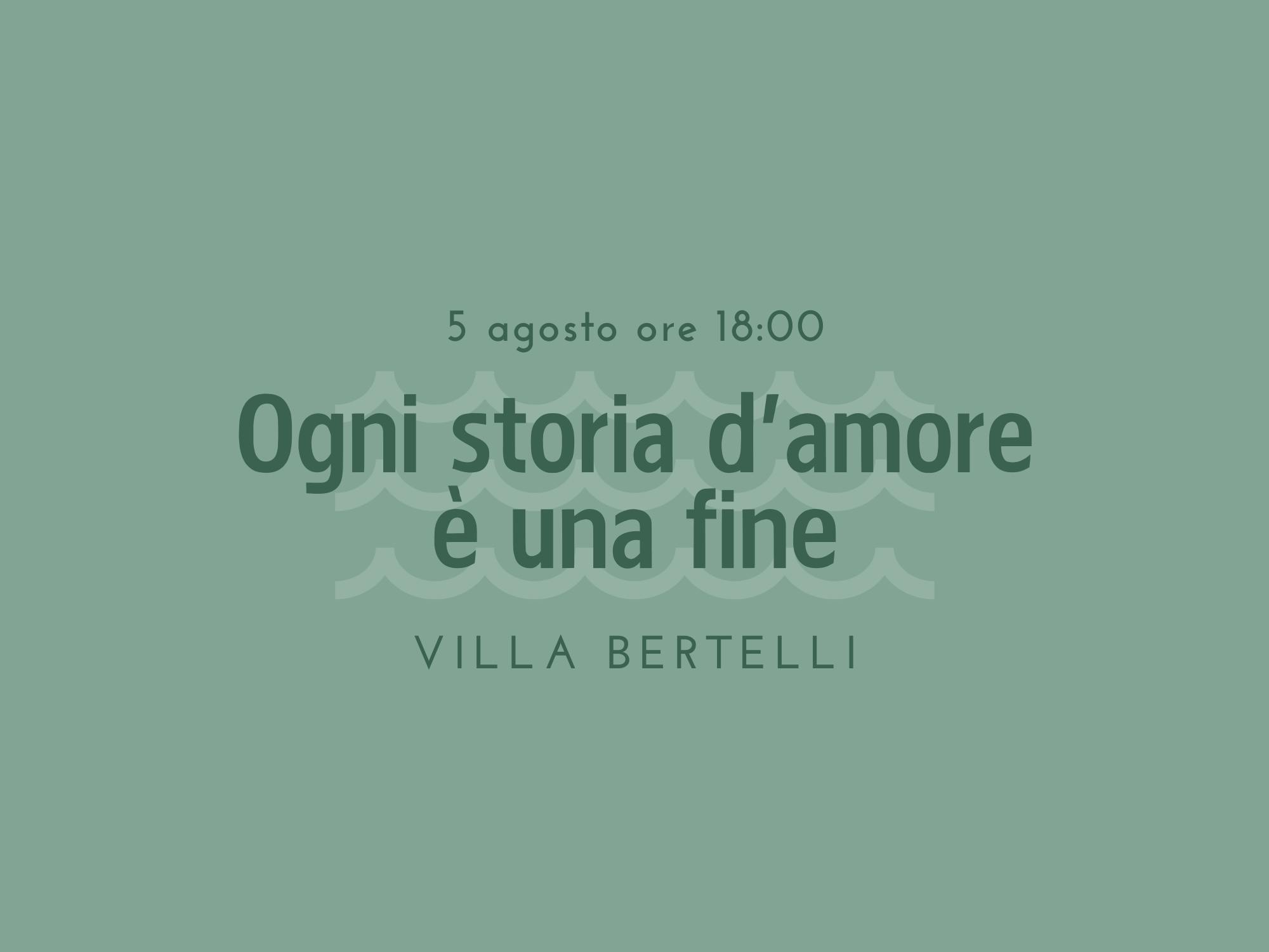 Copertina Ogni storia d'amore è una fine