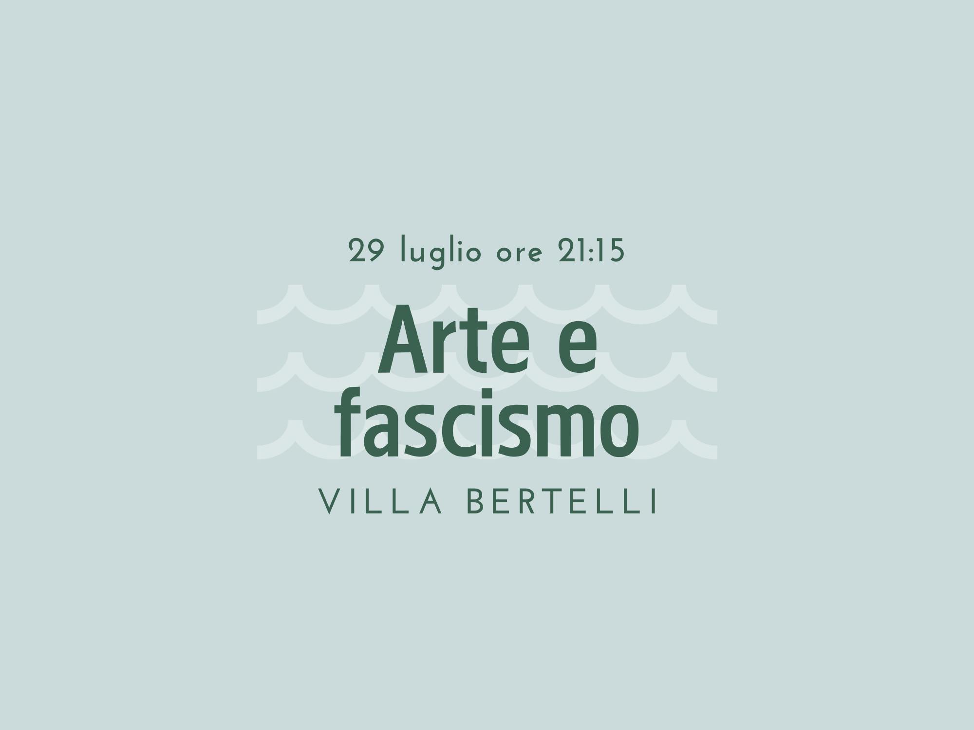 Copertina Arte e Fascismo
