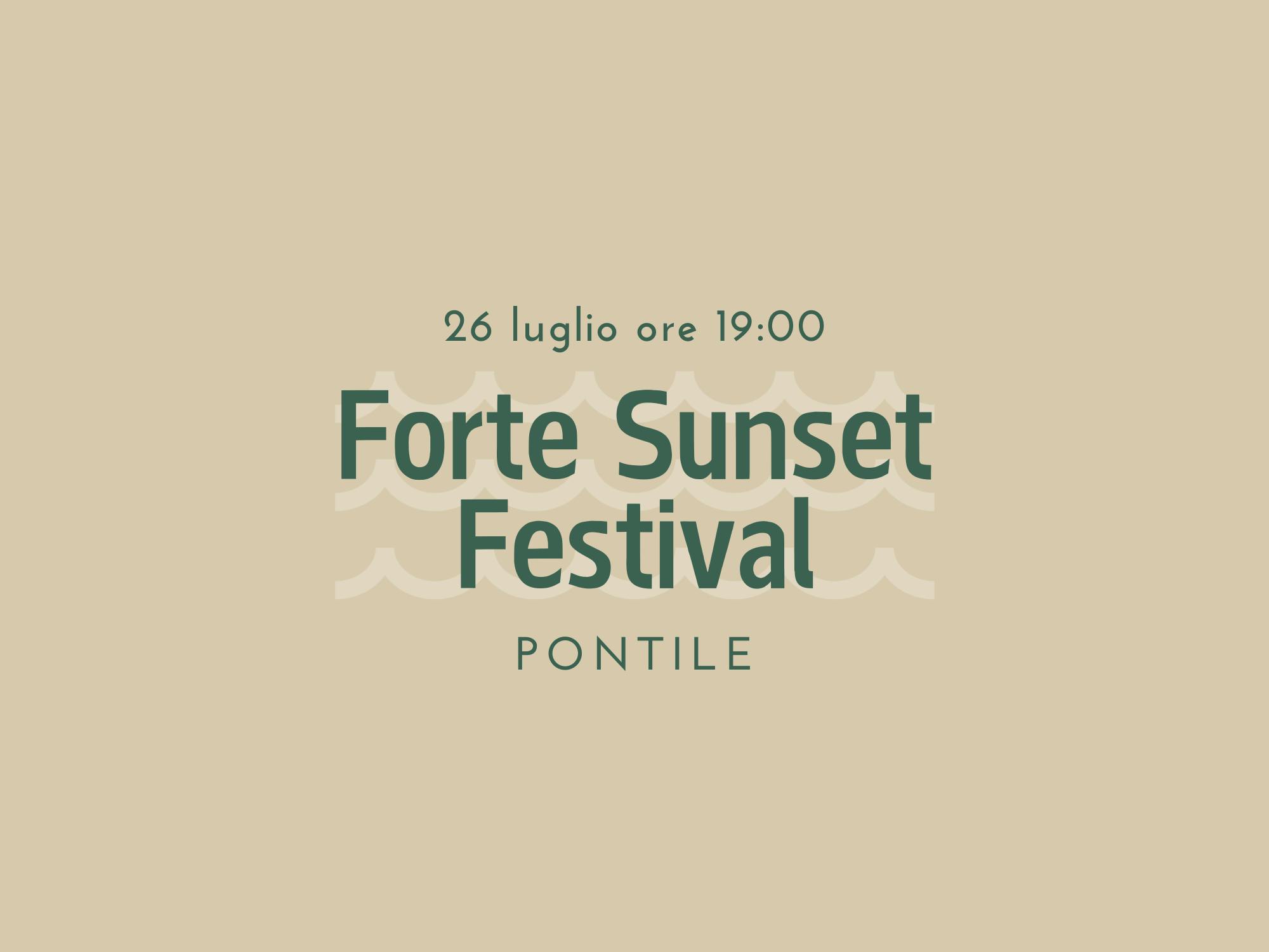 Copertina Forte Sunset Festival 26 luglio