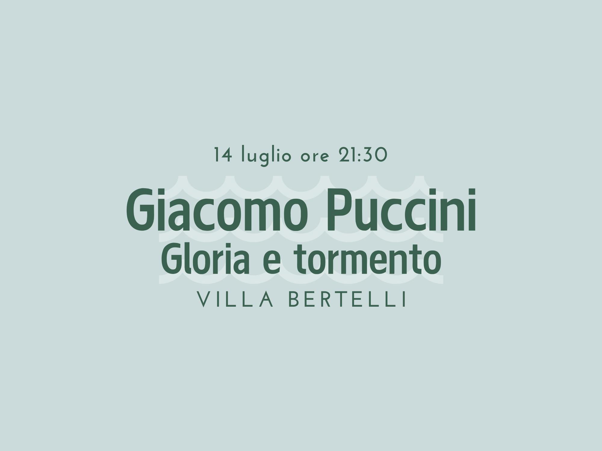 Copertina Giacomo Puccini Gloria e Tormento