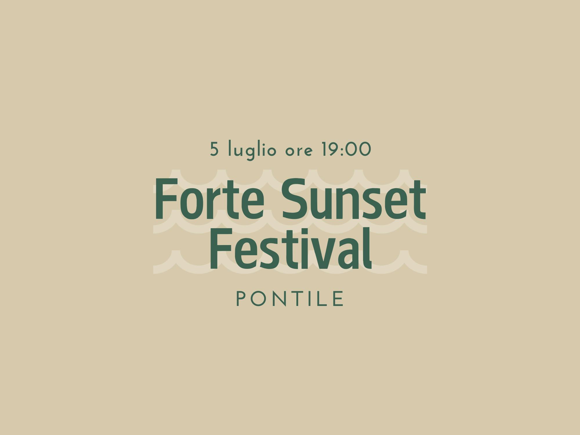 Copertina Forte Sunset Festival del 5 luglio