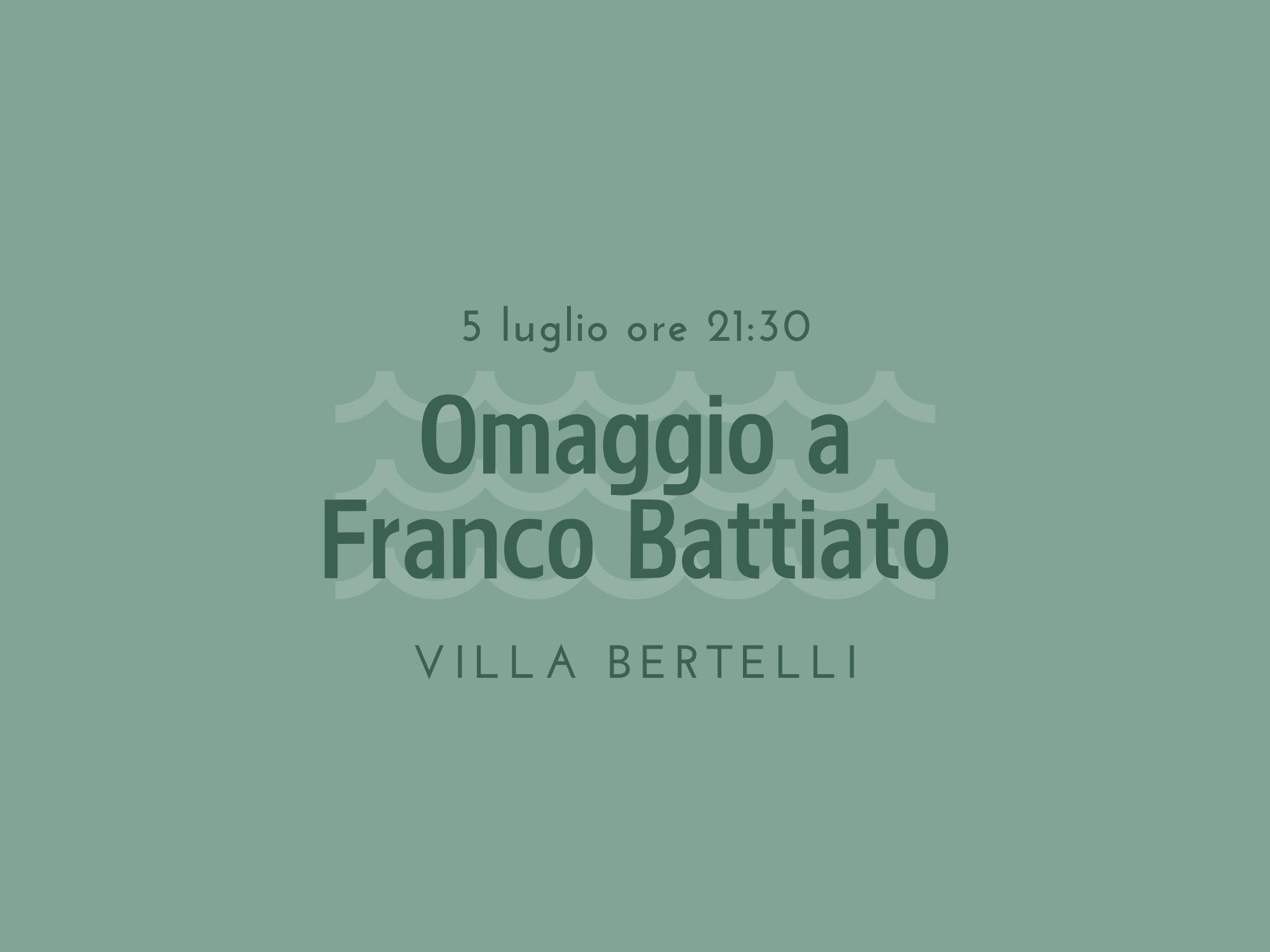 Copertina Omaggio a Franco Battiato