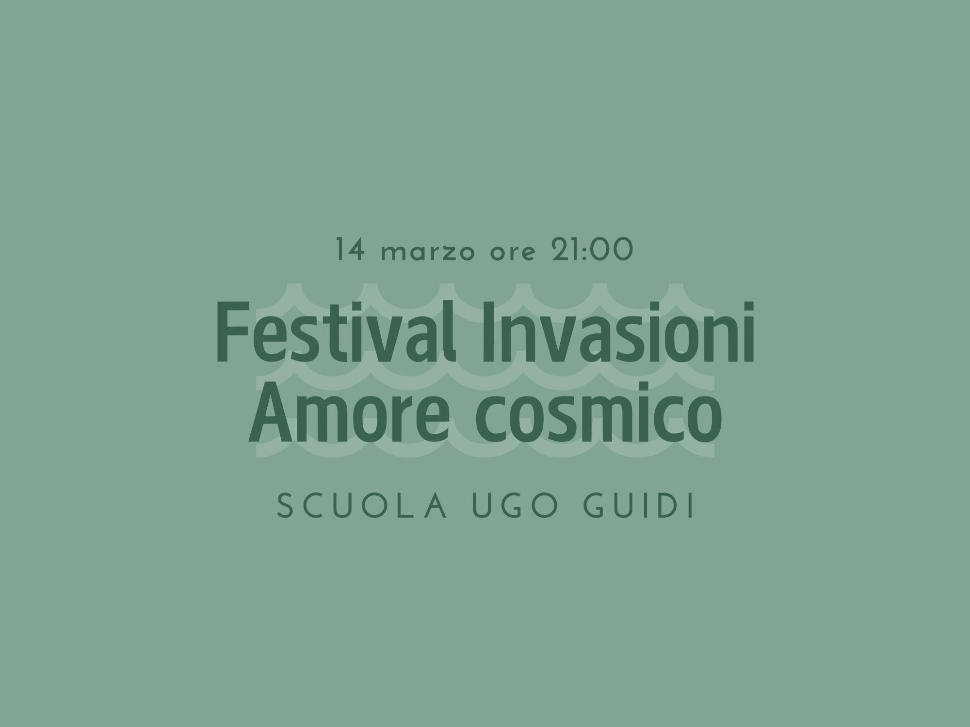 Copertina Festival Invasioni: Amore cosmico