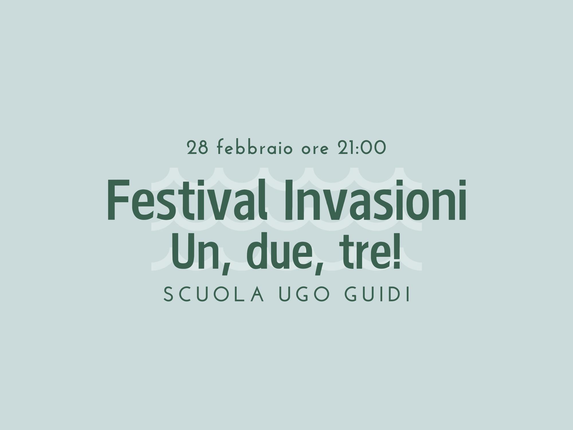 Copertina Festival Invasioni: Un, due, tre!