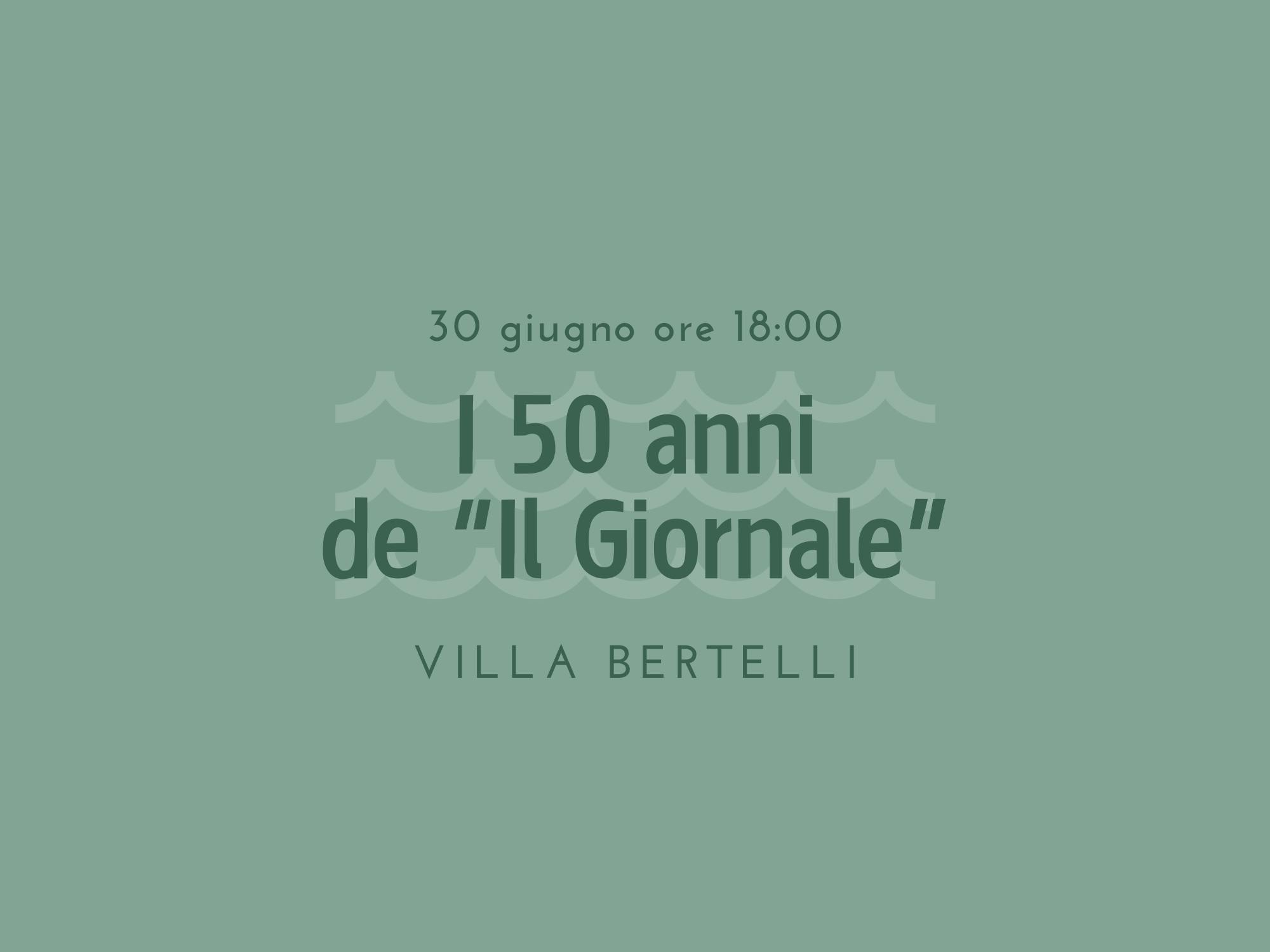 Copertina I 50 anni de Il Giornale