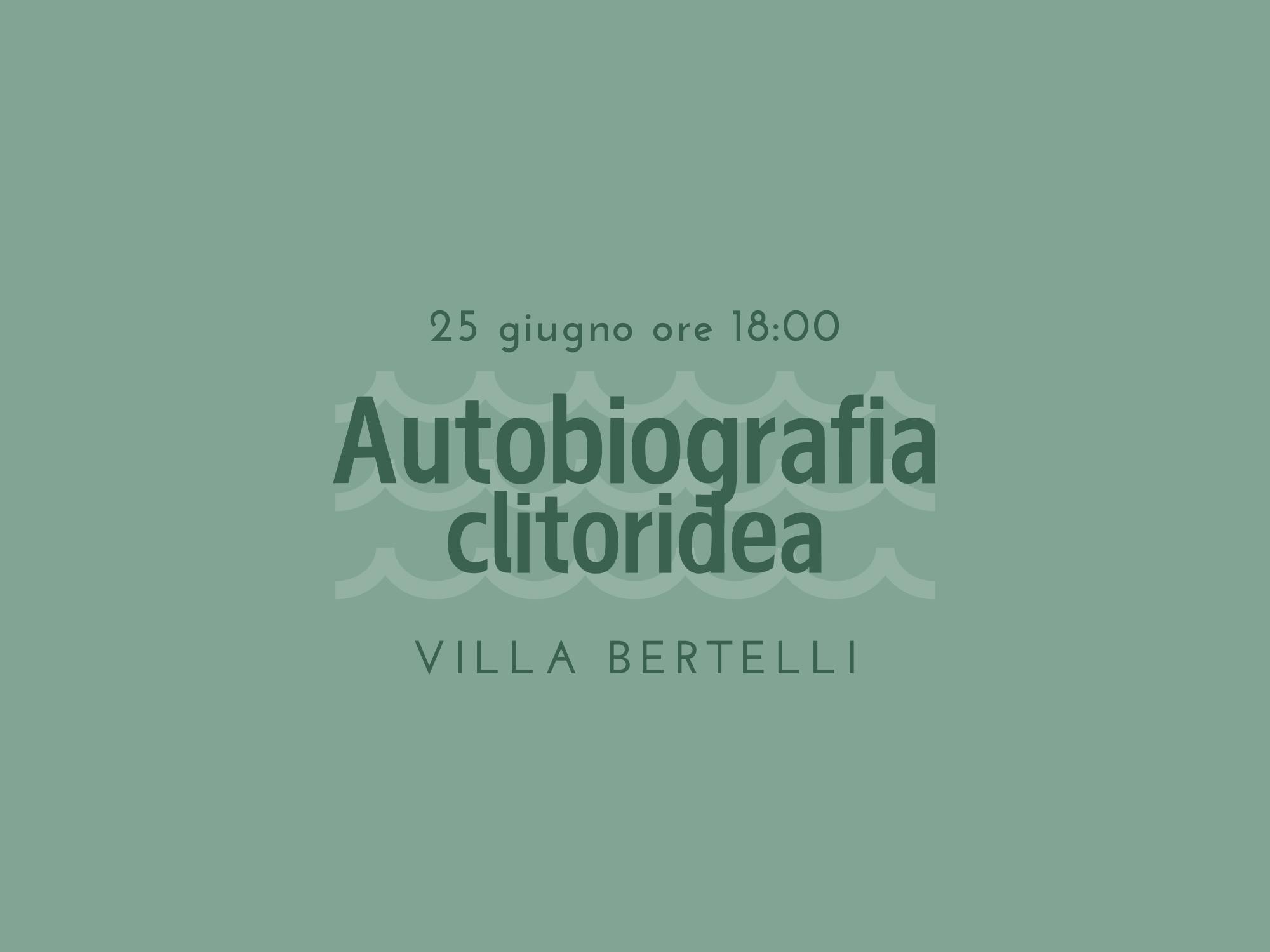 Copertina Autobiografia clitoridea