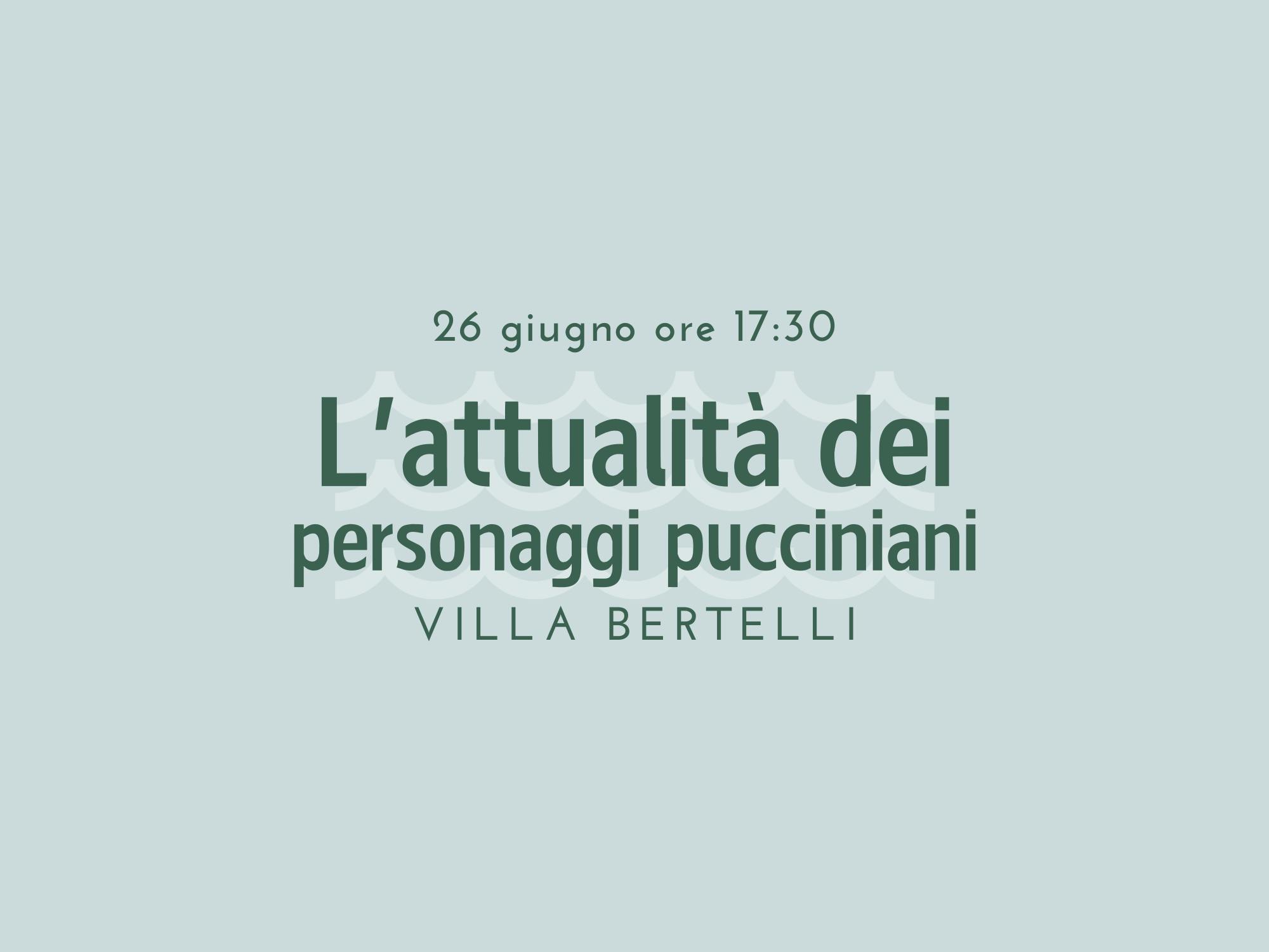 Copertina L'attualità dei personaggi pucciniani