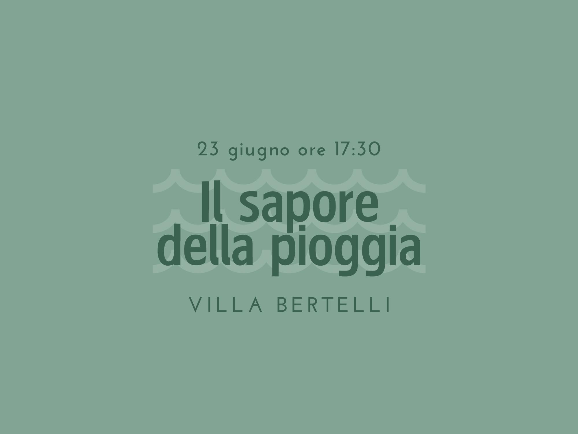 Copertina Il sapore della pioggia