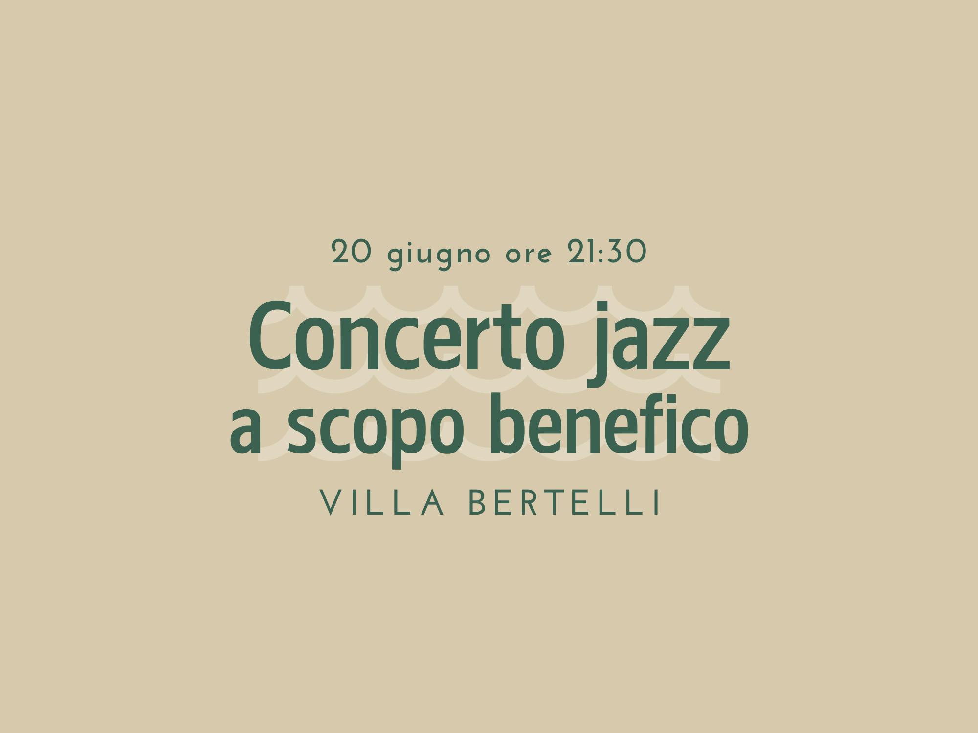 Copertina Concerto Jazz a scopo benefico