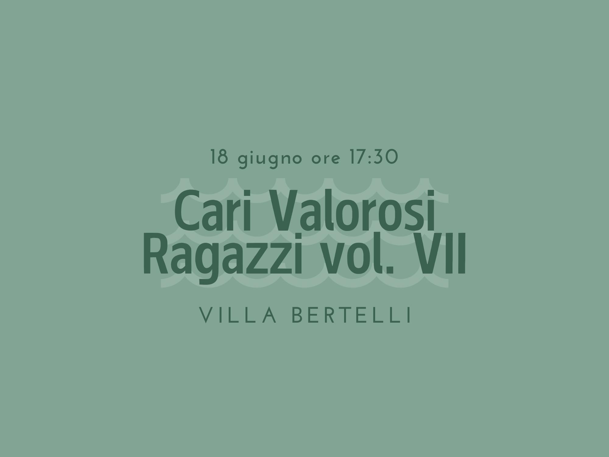 Copertina Cari Valorosi Ragazzi Vol. VII