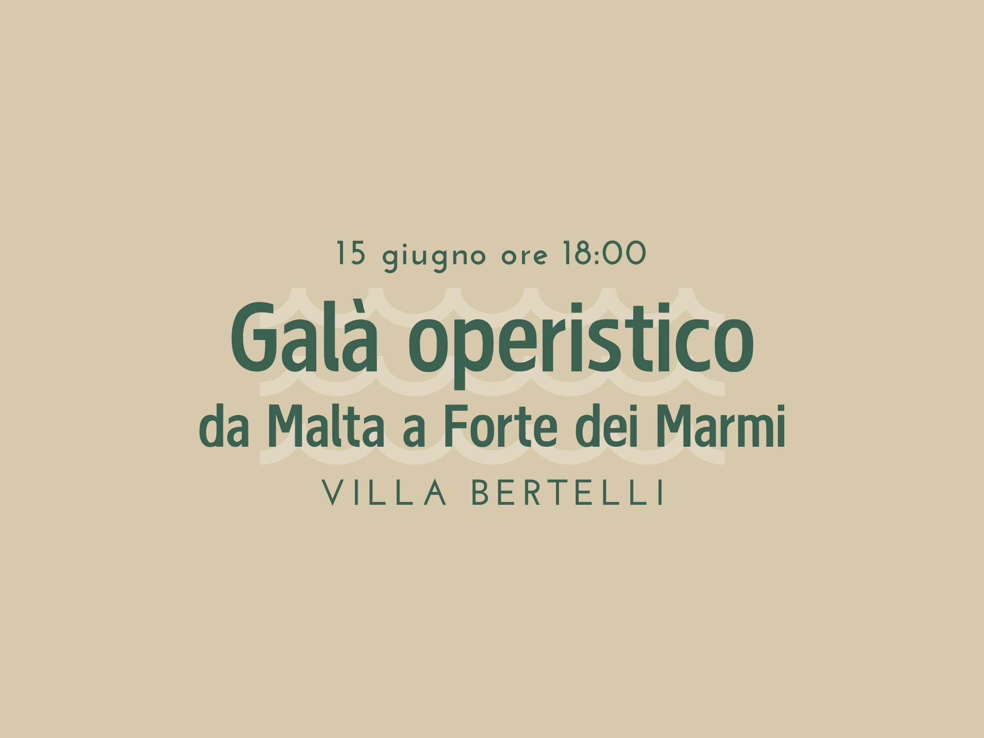 Copertina galà operistico da Malta a Forte dei Marmi