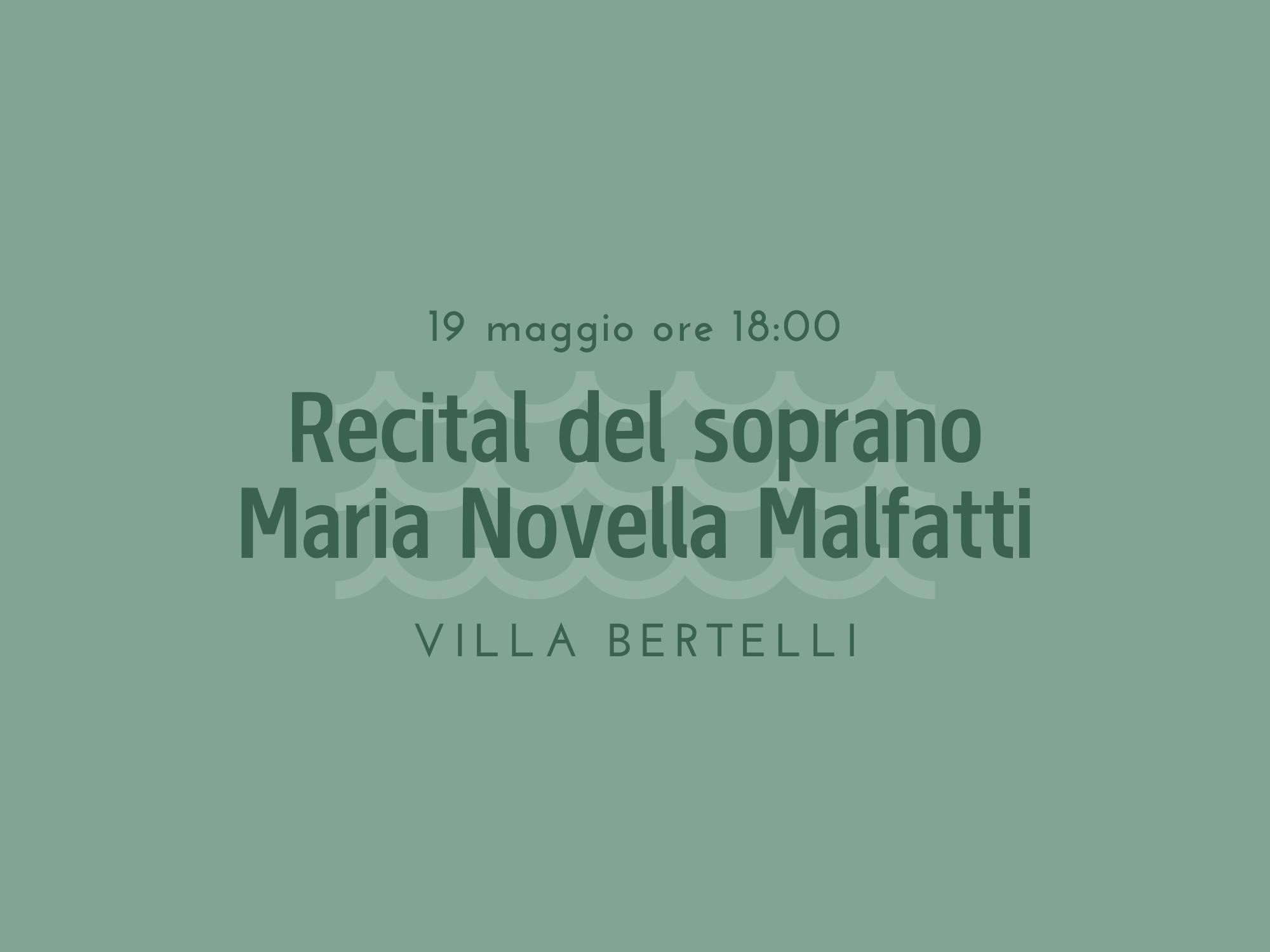 Copertina Recital del soprano Maria Novella Malfatti