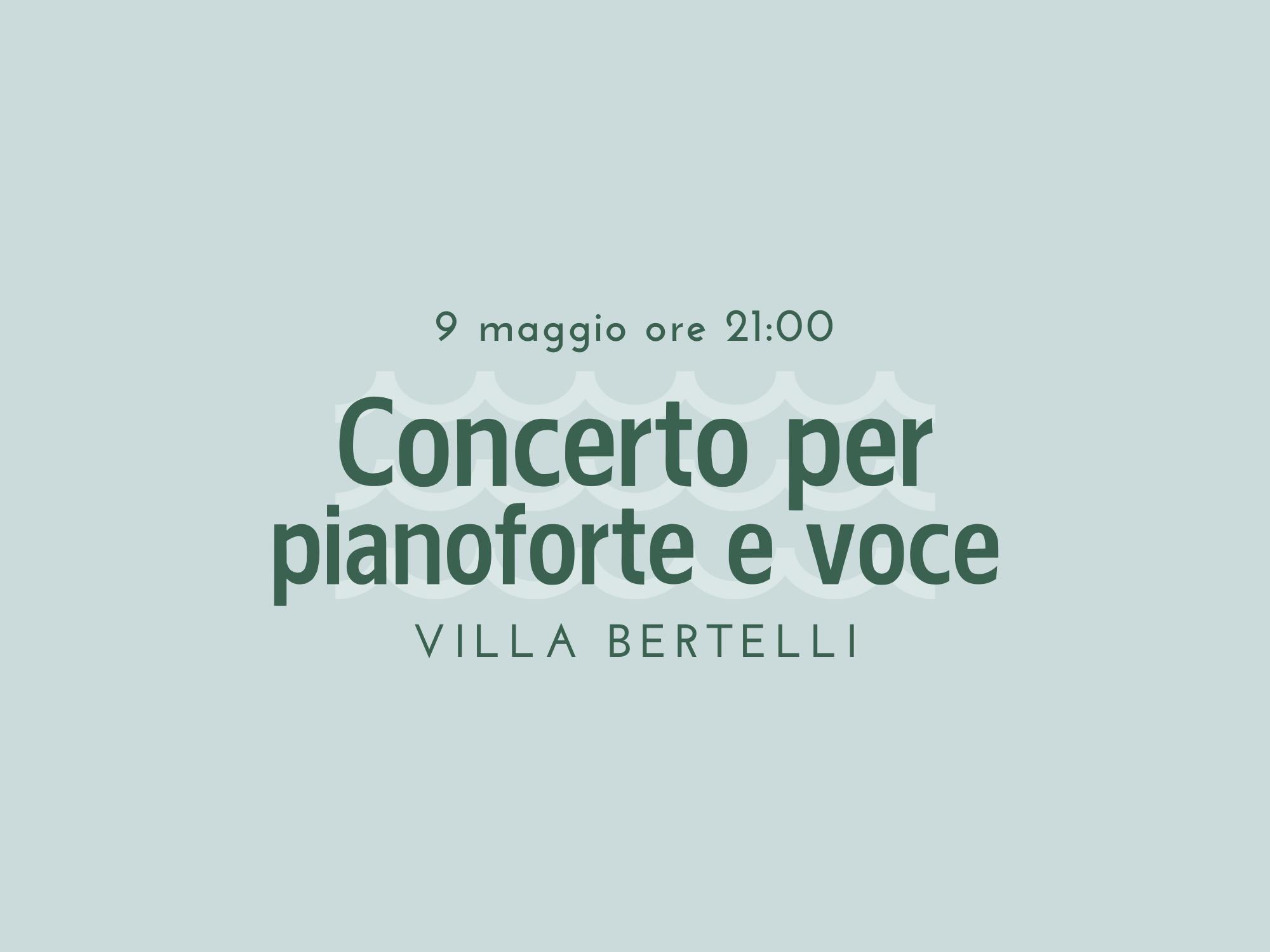 Copertina Concerto per pianoforte e voce