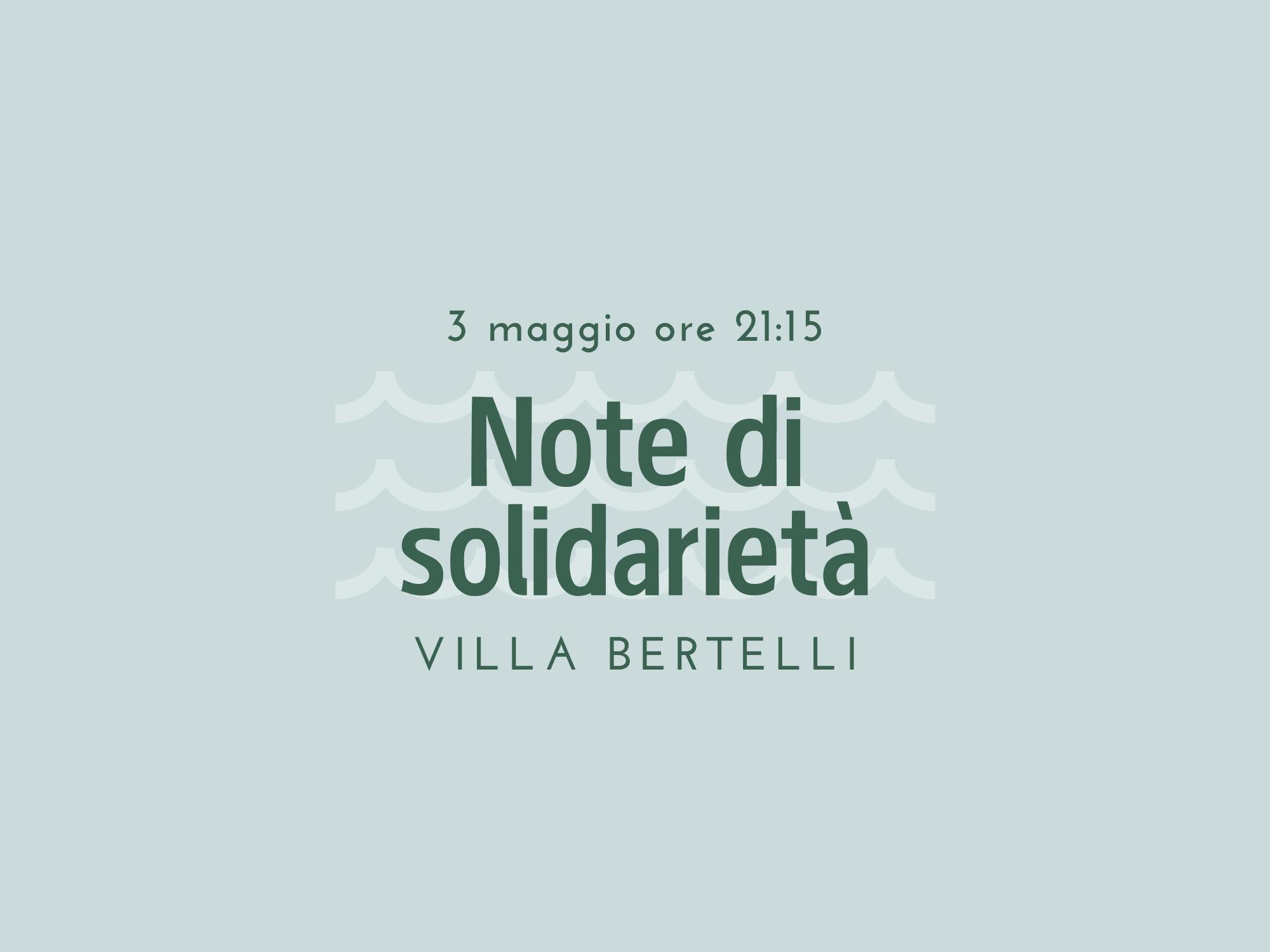 Copertina Note di solidarietà