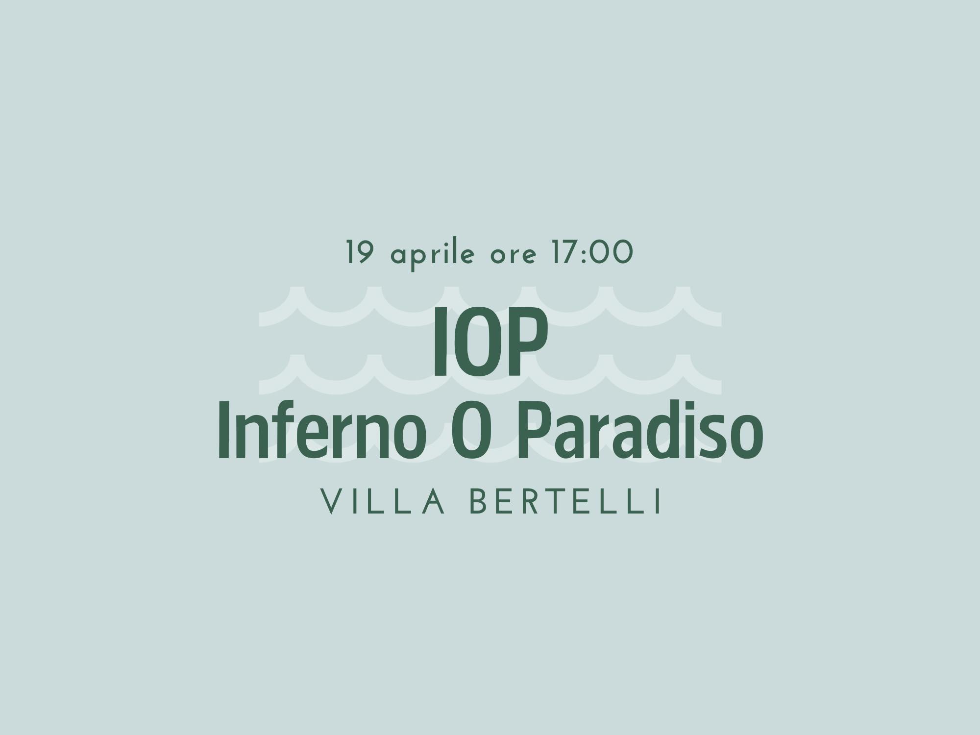 Copertina IOP Inferno O Paradiso
