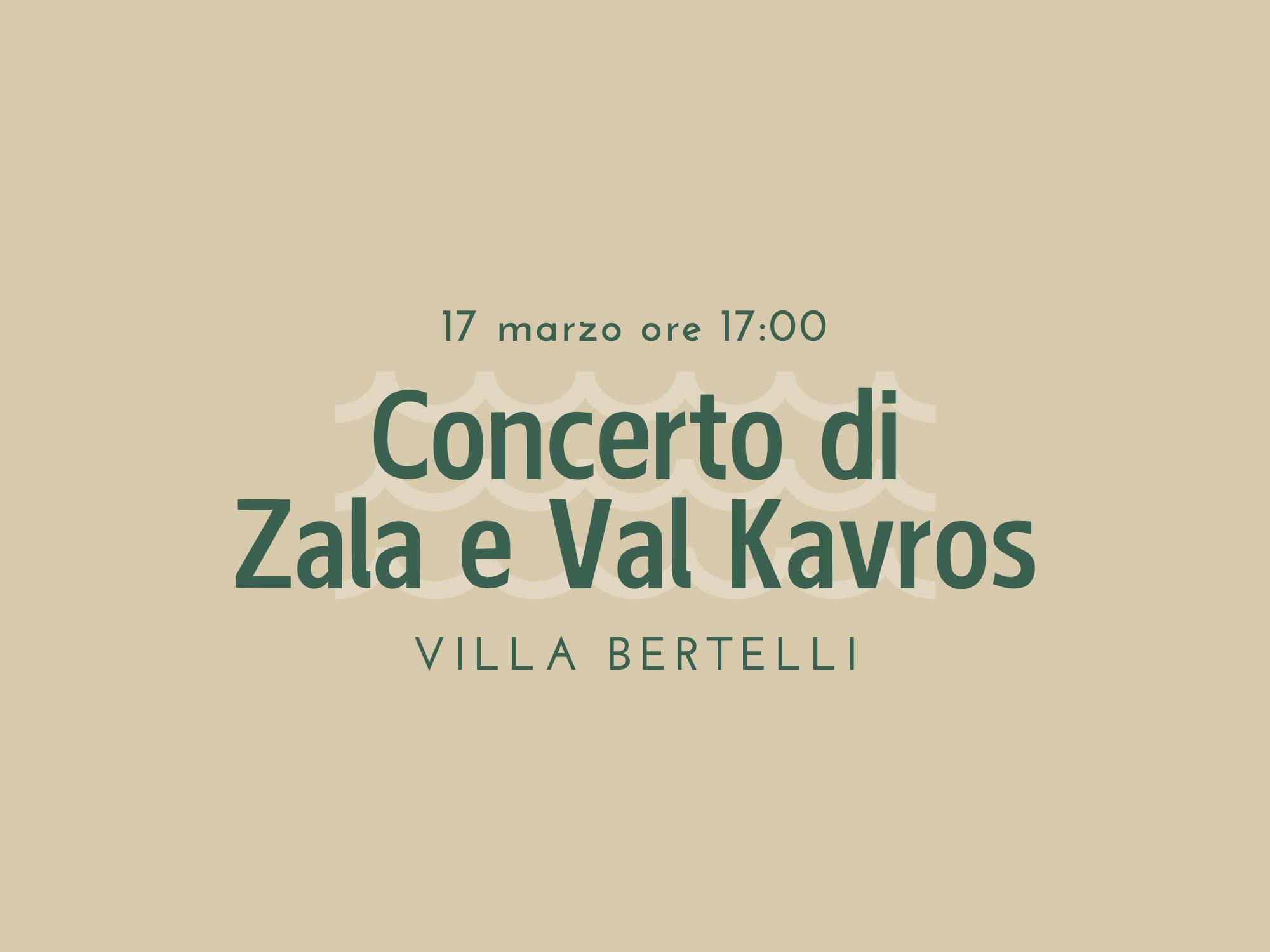 Copertina Concerto di Zala e Val Kavros