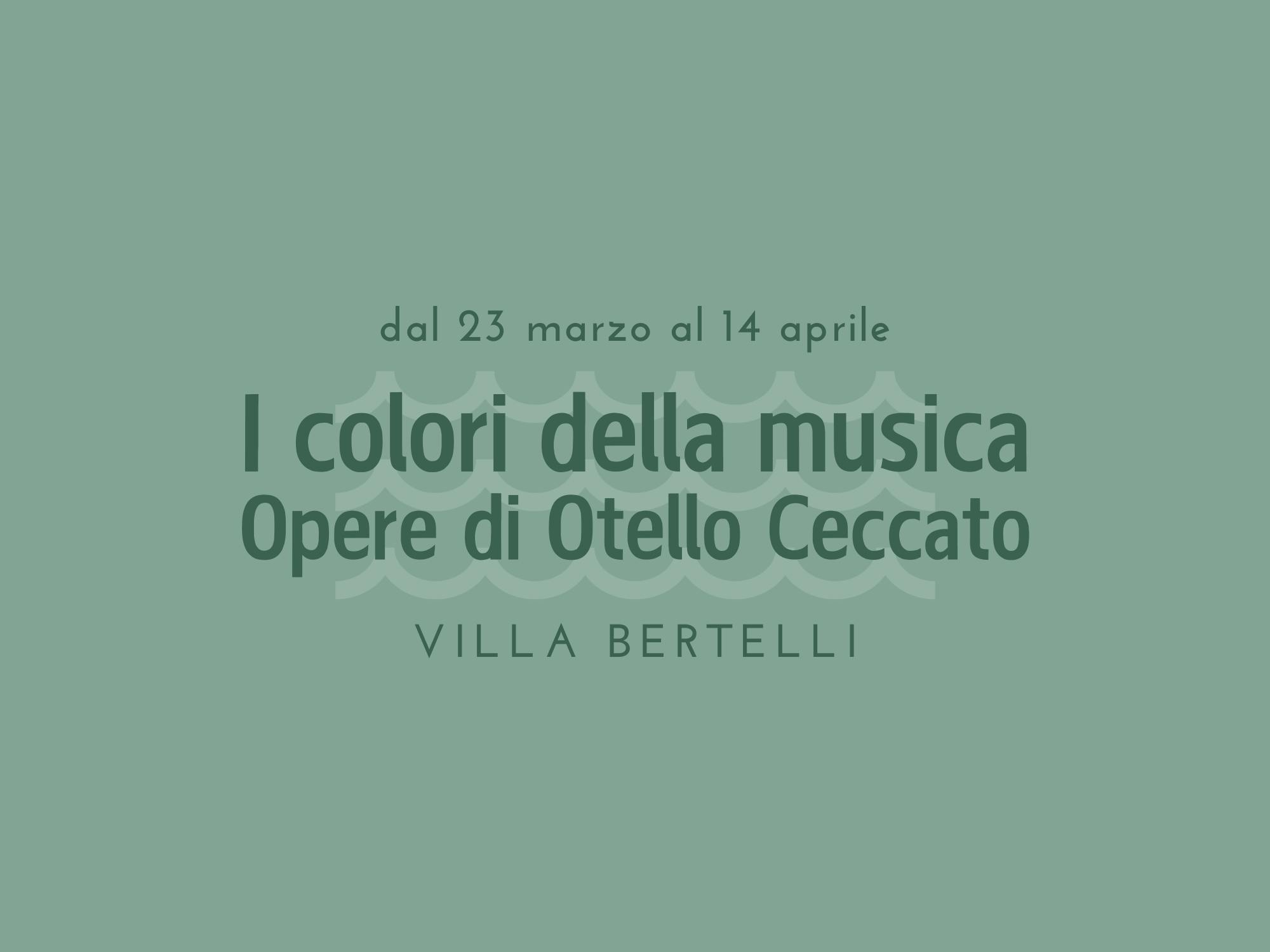 Copertina mostra I colori della musica di Otello Ceccato
