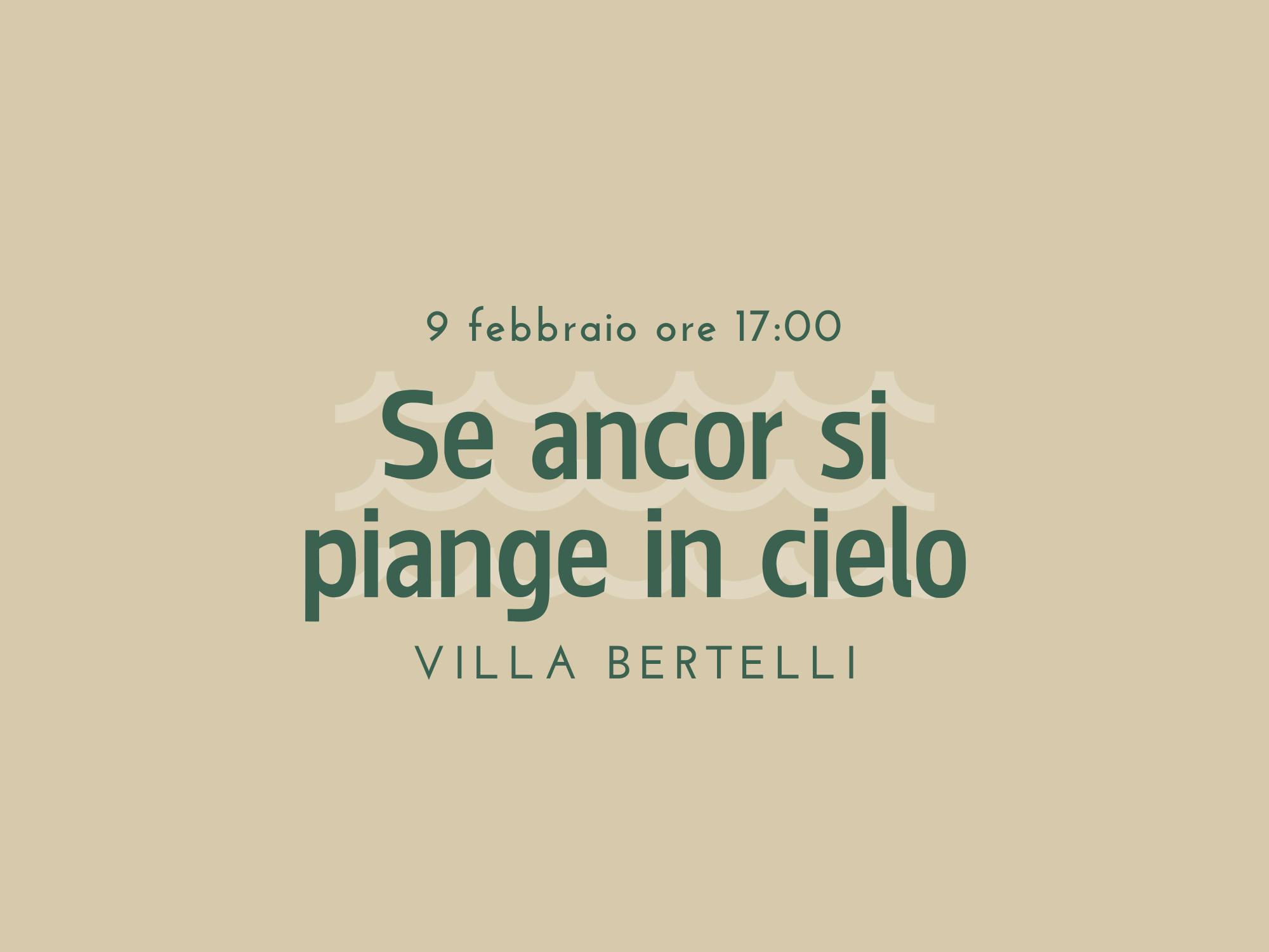 Copertina Se ancor si piange in cielo