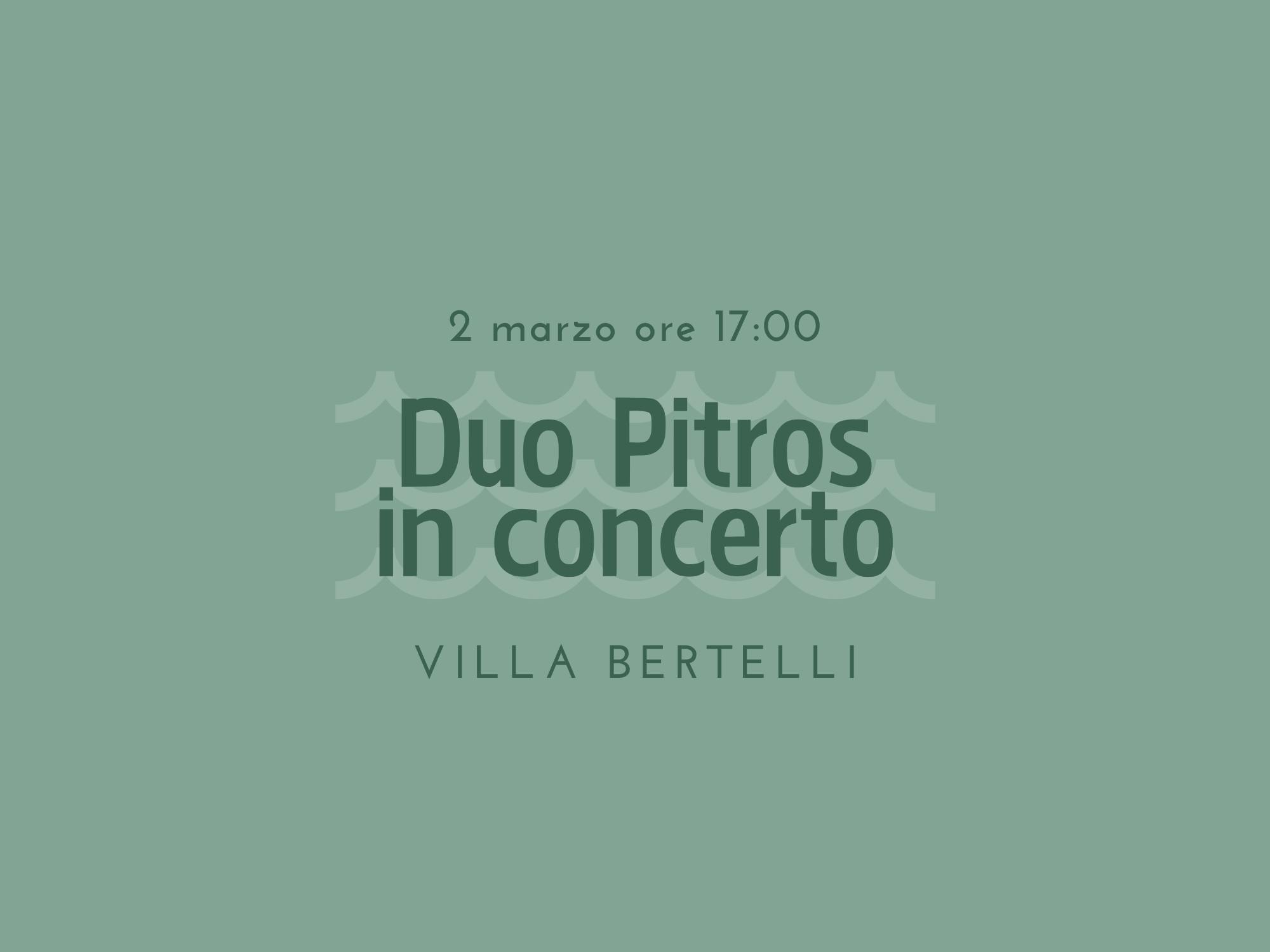 Copertina Duo Pitros in concerto