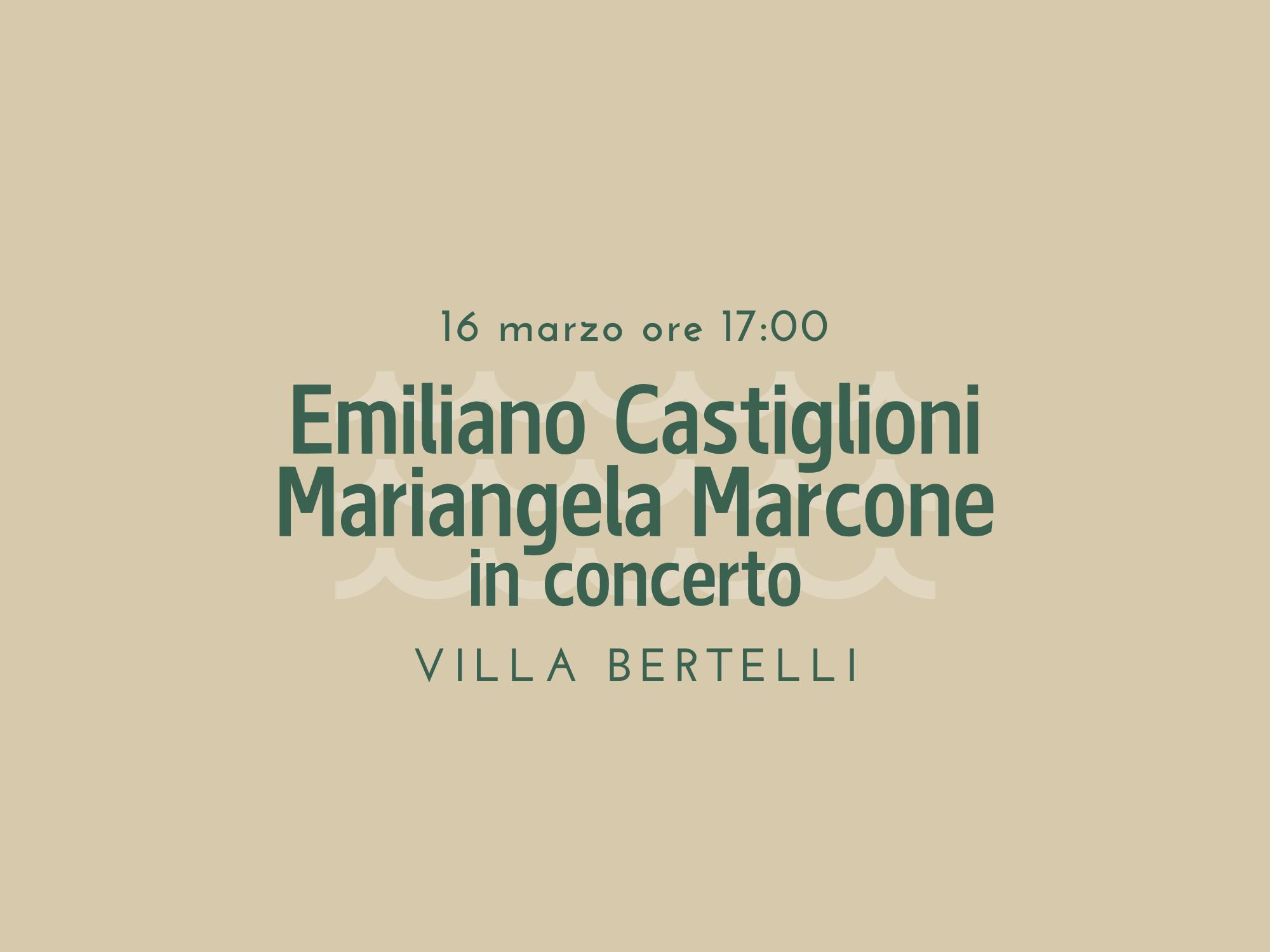 Copertina Castiglioni e Marcone in concerto