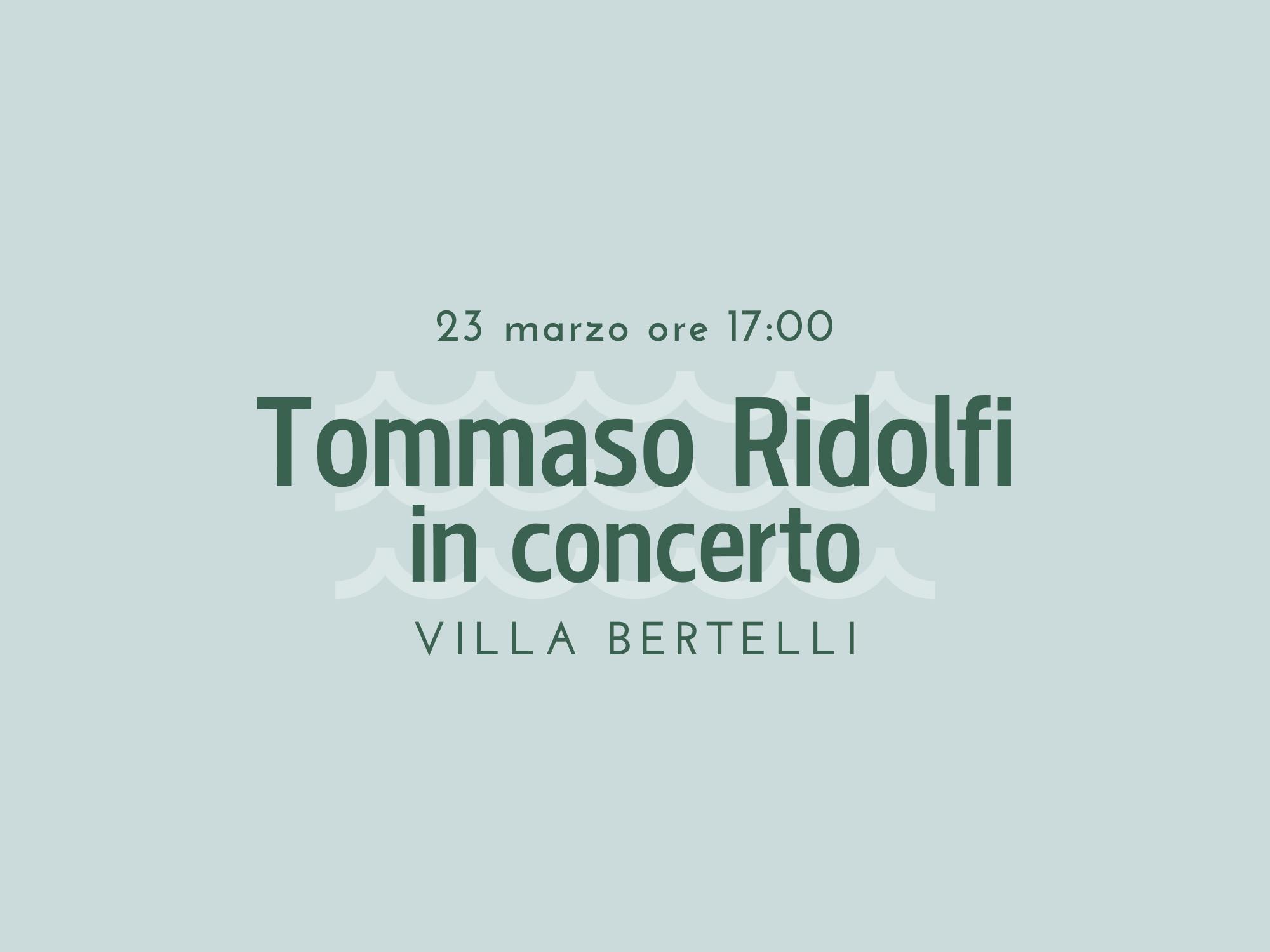 Copertina Tommaso Ridolfi in concerto