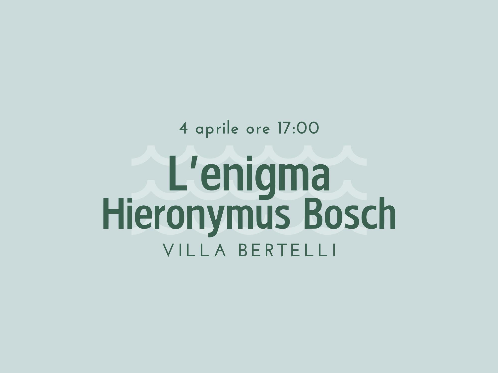 Copertina L'enigma Hieronymous Bosch