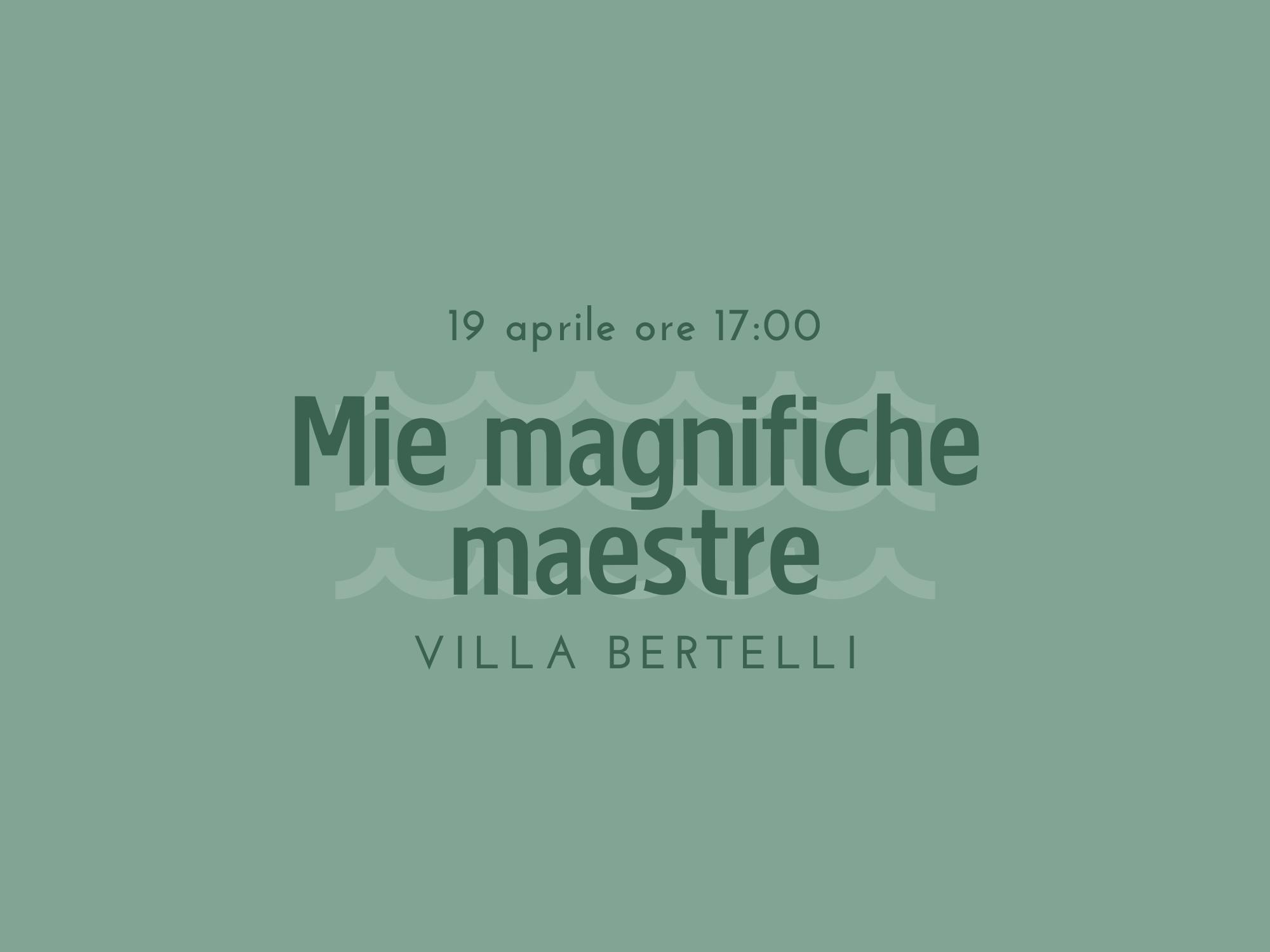 Copertina Mie magnifiche maestre