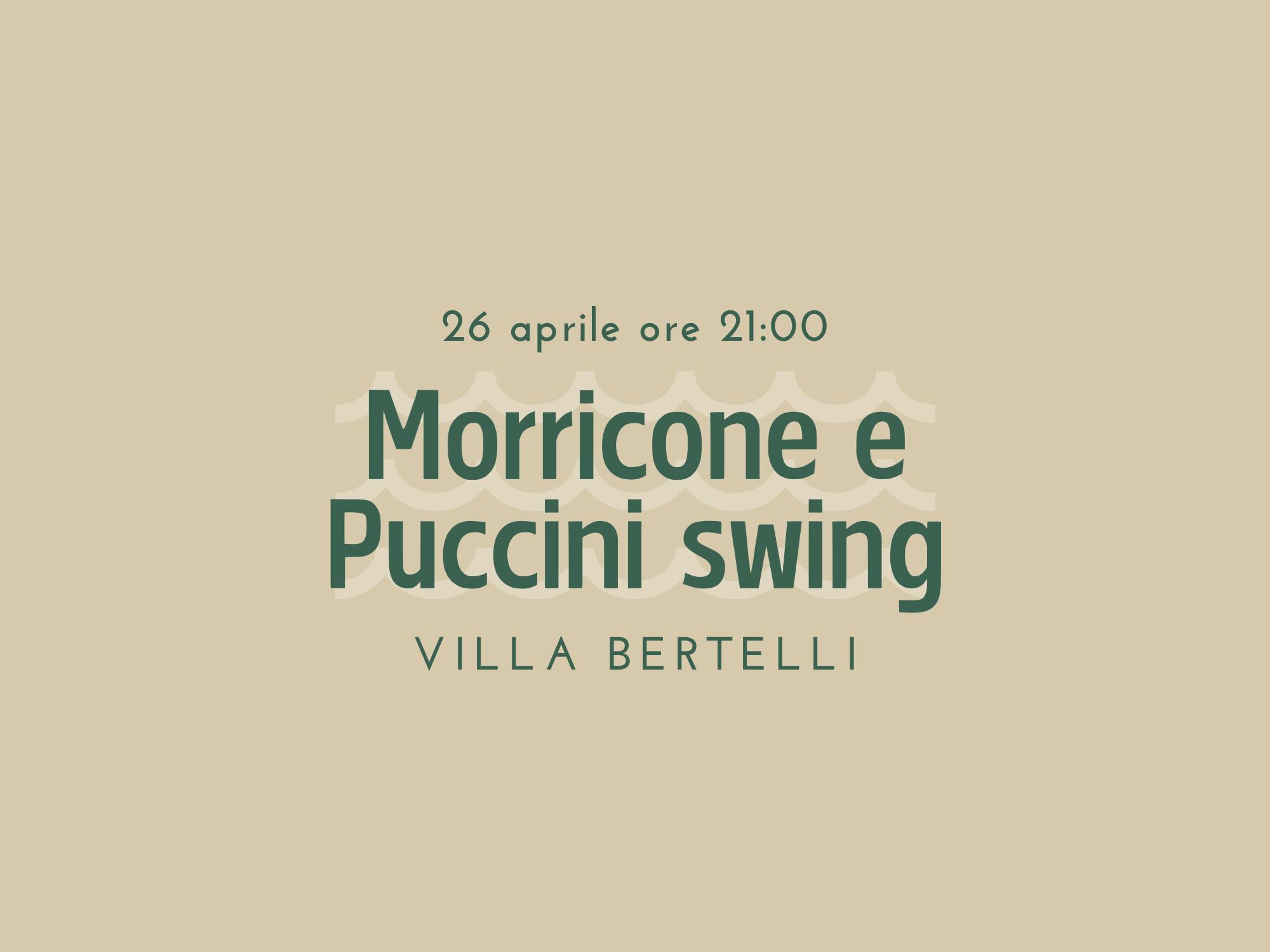 Copertina Morricone e Puccini Swing