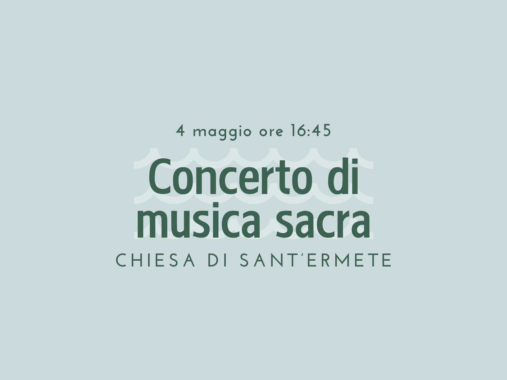 Copertina Concerto di musica sacra