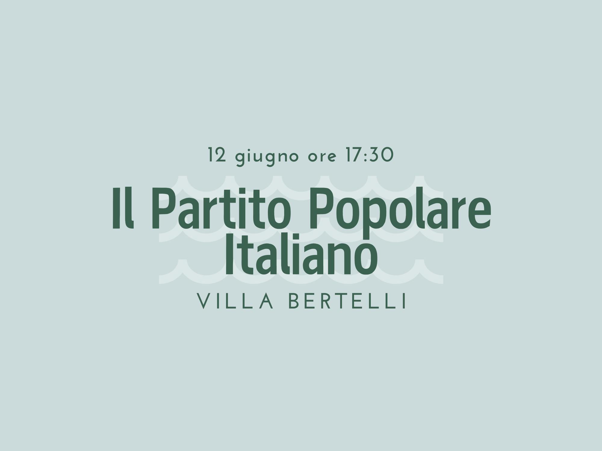 Il Partito Popolare Italiano
