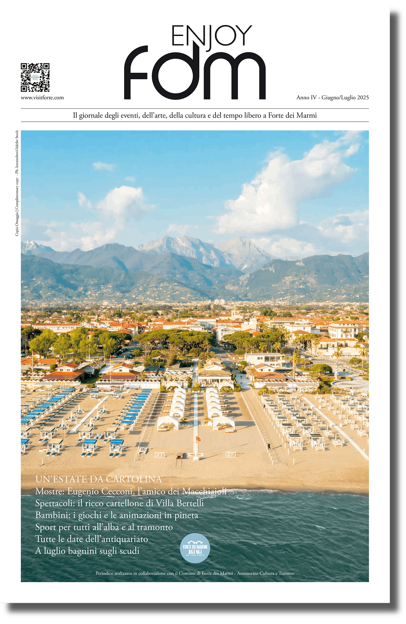 La copertina dell'edizione giugno/luglio 2025 del periodico EnjoyFDM