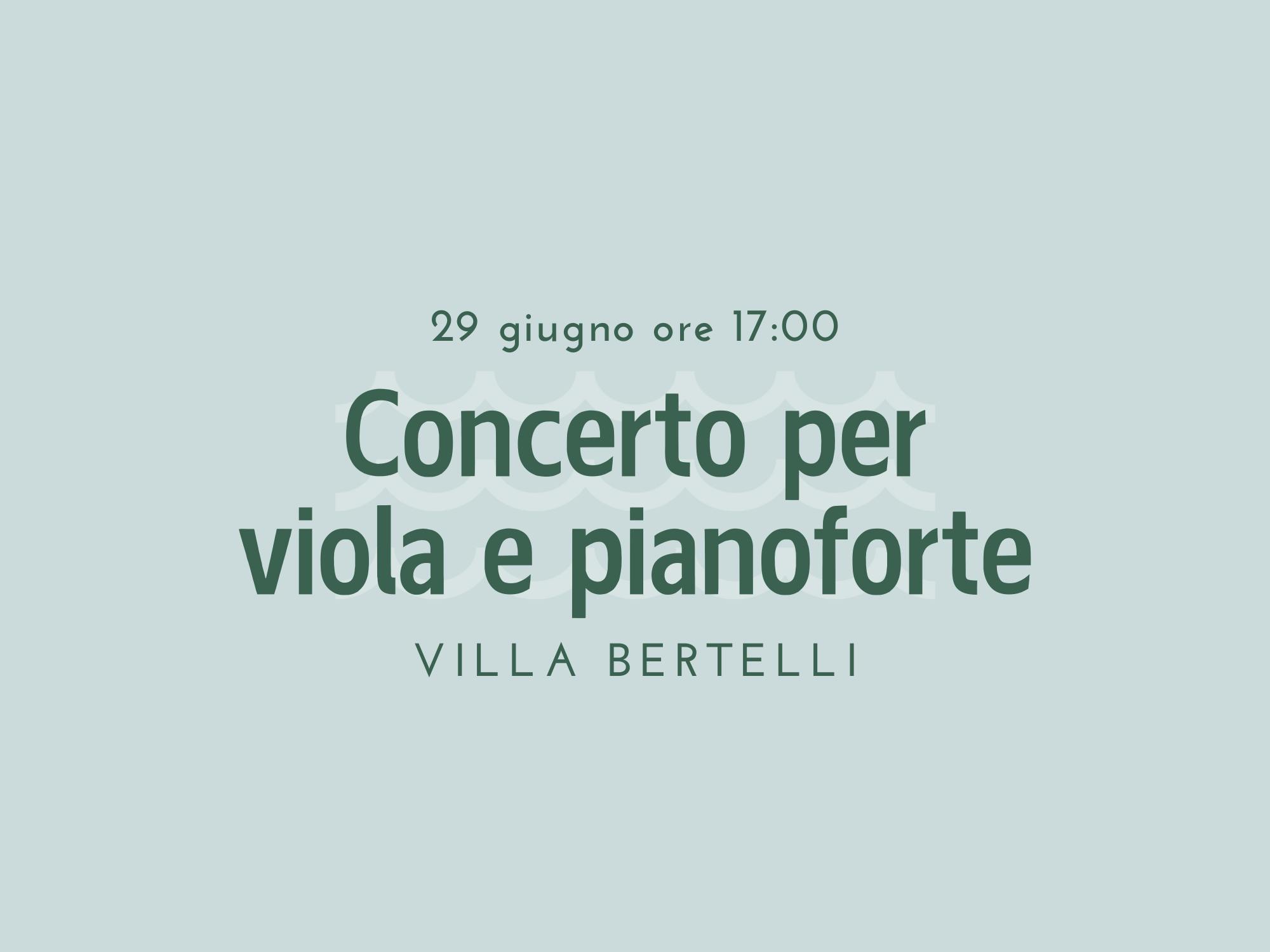 Concerto per viola e pianoforte