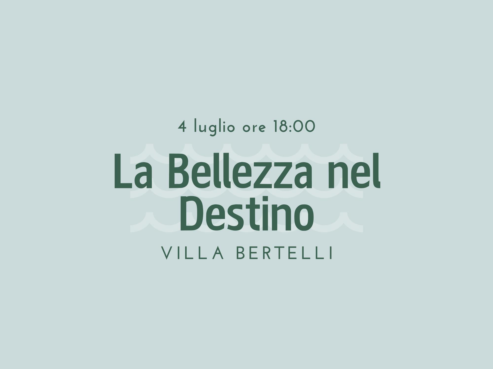 La bellezza nel destino