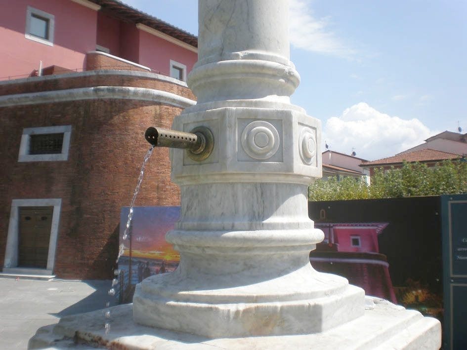 La Fontana di piazza Garibaldi dopo il restauro