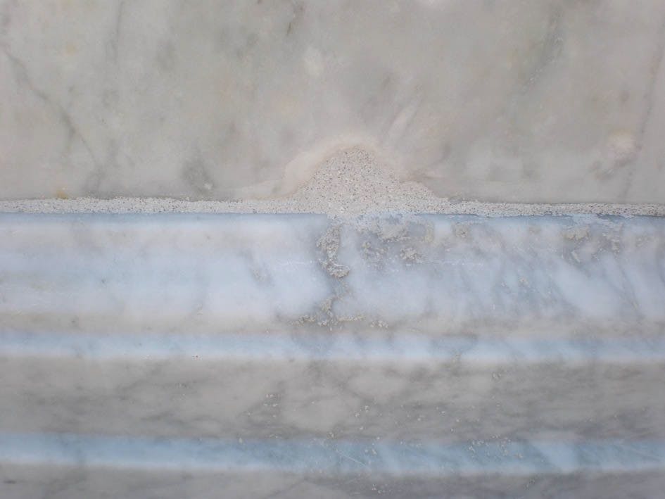 La Fontana di piazza Garibaldi durante il restauro