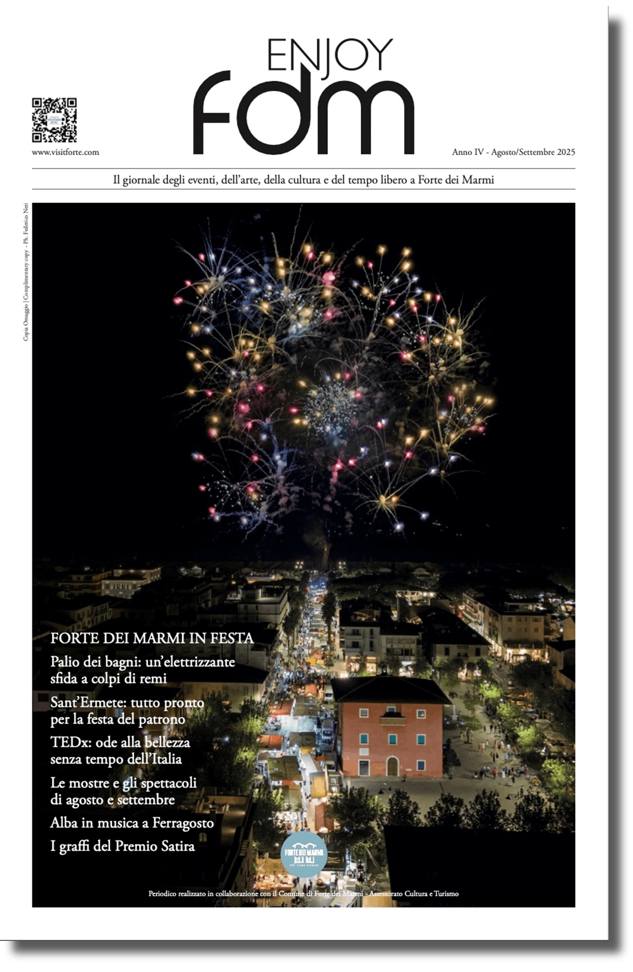 La copertina dell'edizione agosto/settembre 2025 del periodico EnjoyFDM