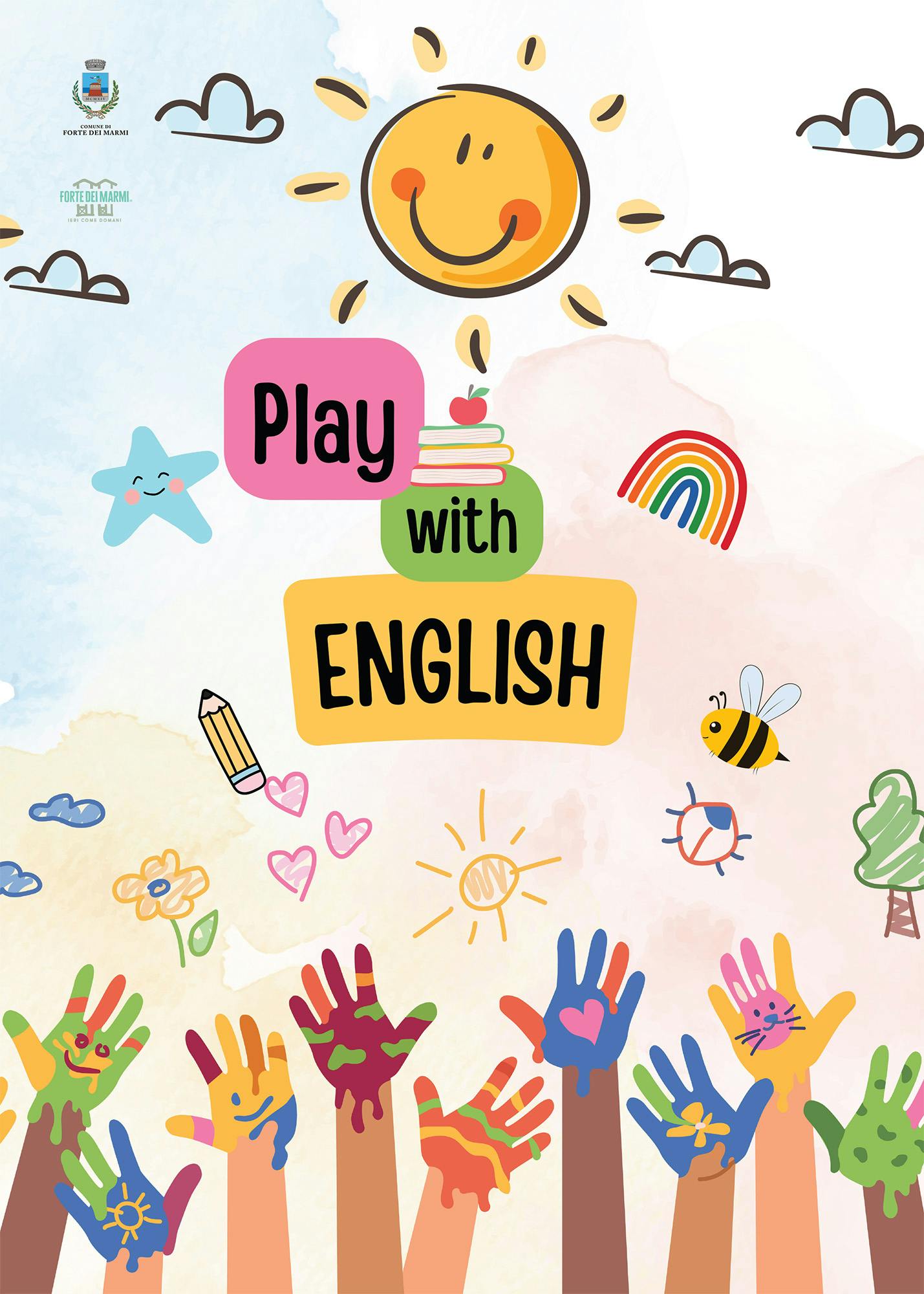 Locandina corsi inglese biblioteca fronte 2025