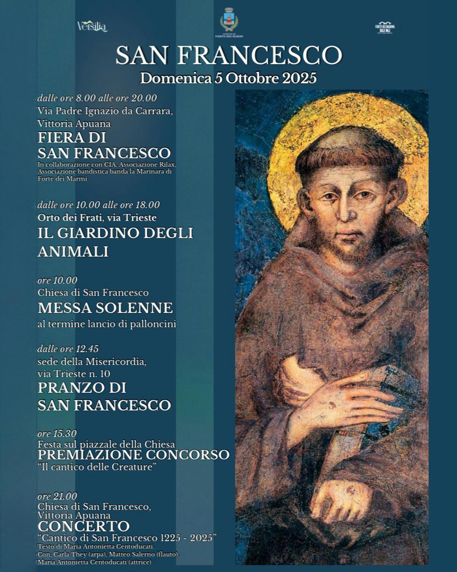 Locandina festa di San Francesco 2025