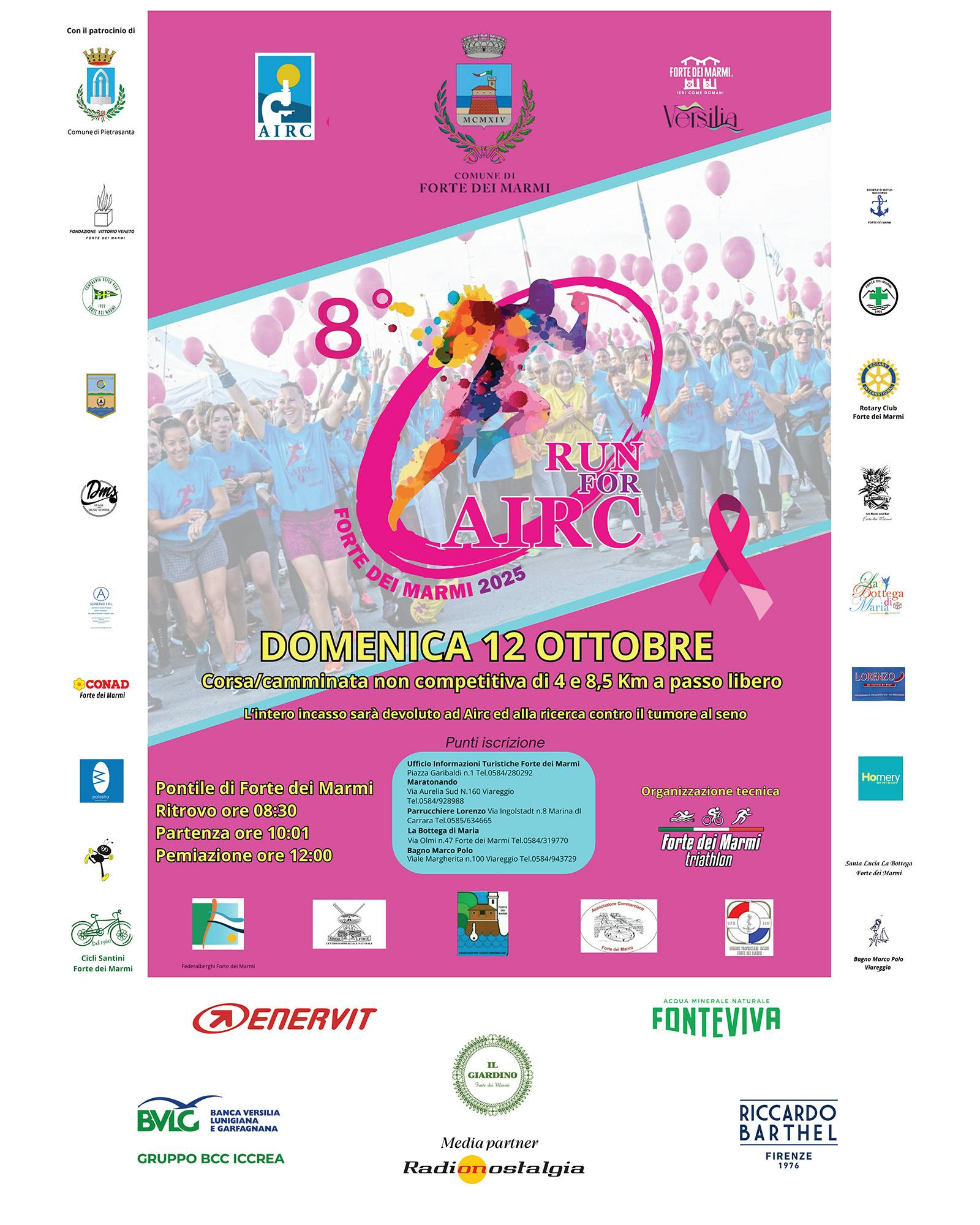 La locandina della RUN FOR AIRC 2025