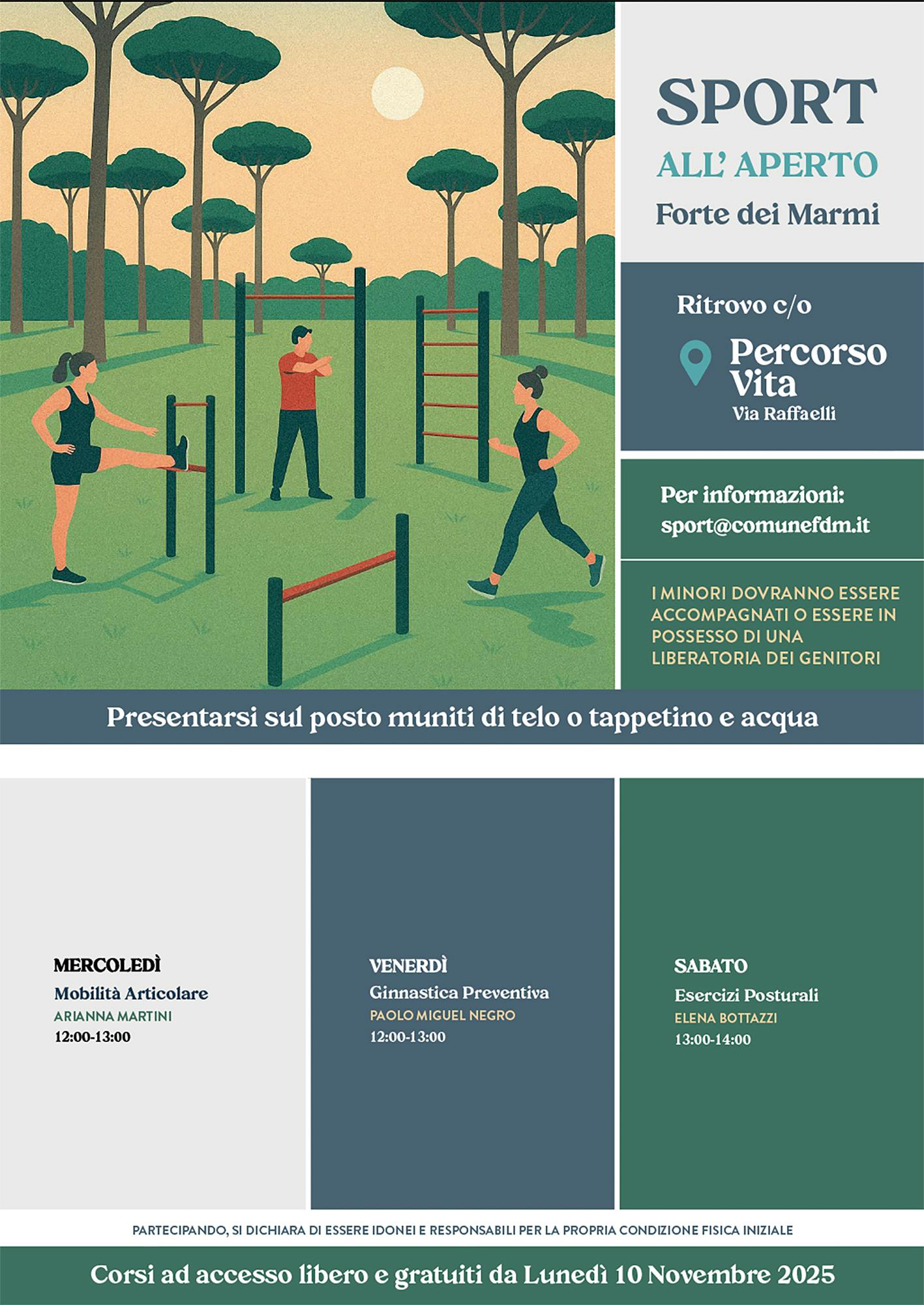 Programma Sport all'aperto Percorso Vita